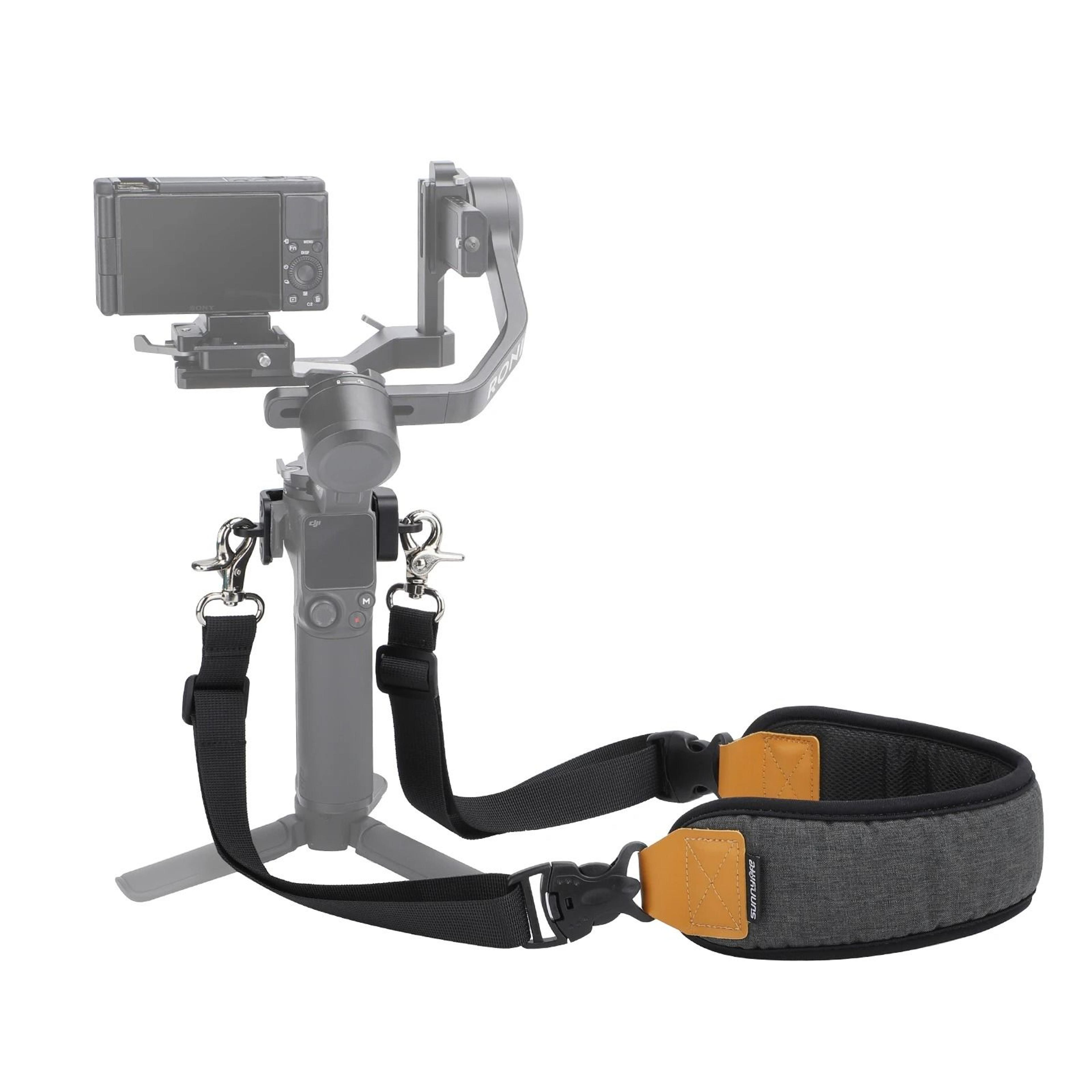 Adjustable Dual Hook Shoulder Neck Strap And Stress Reliever Lanyard For DJI RS 3 Mini Gimbal 0
