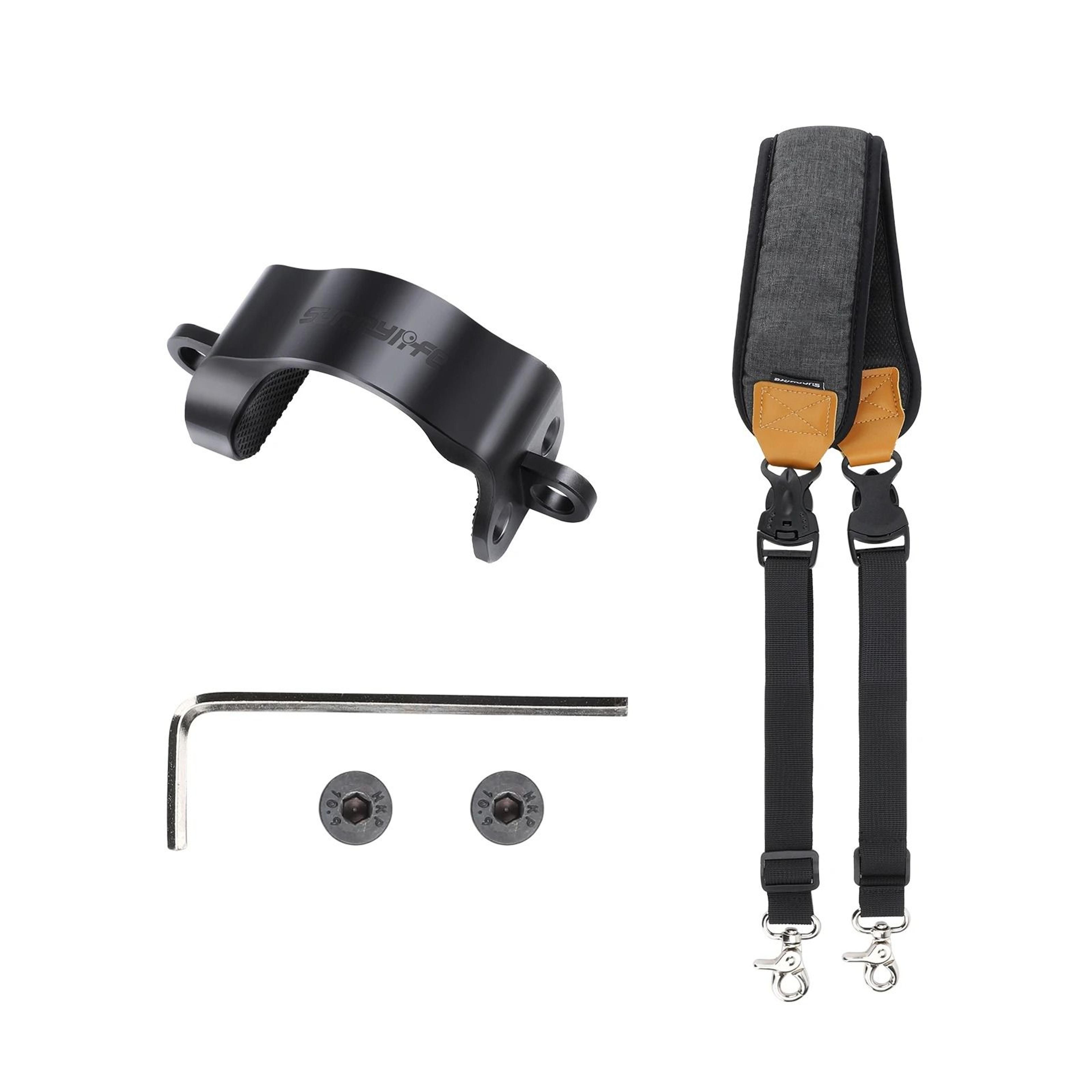 Adjustable Dual Hook Shoulder Neck Strap And Stress Reliever Lanyard For DJI RS 3 Mini Gimbal 6
