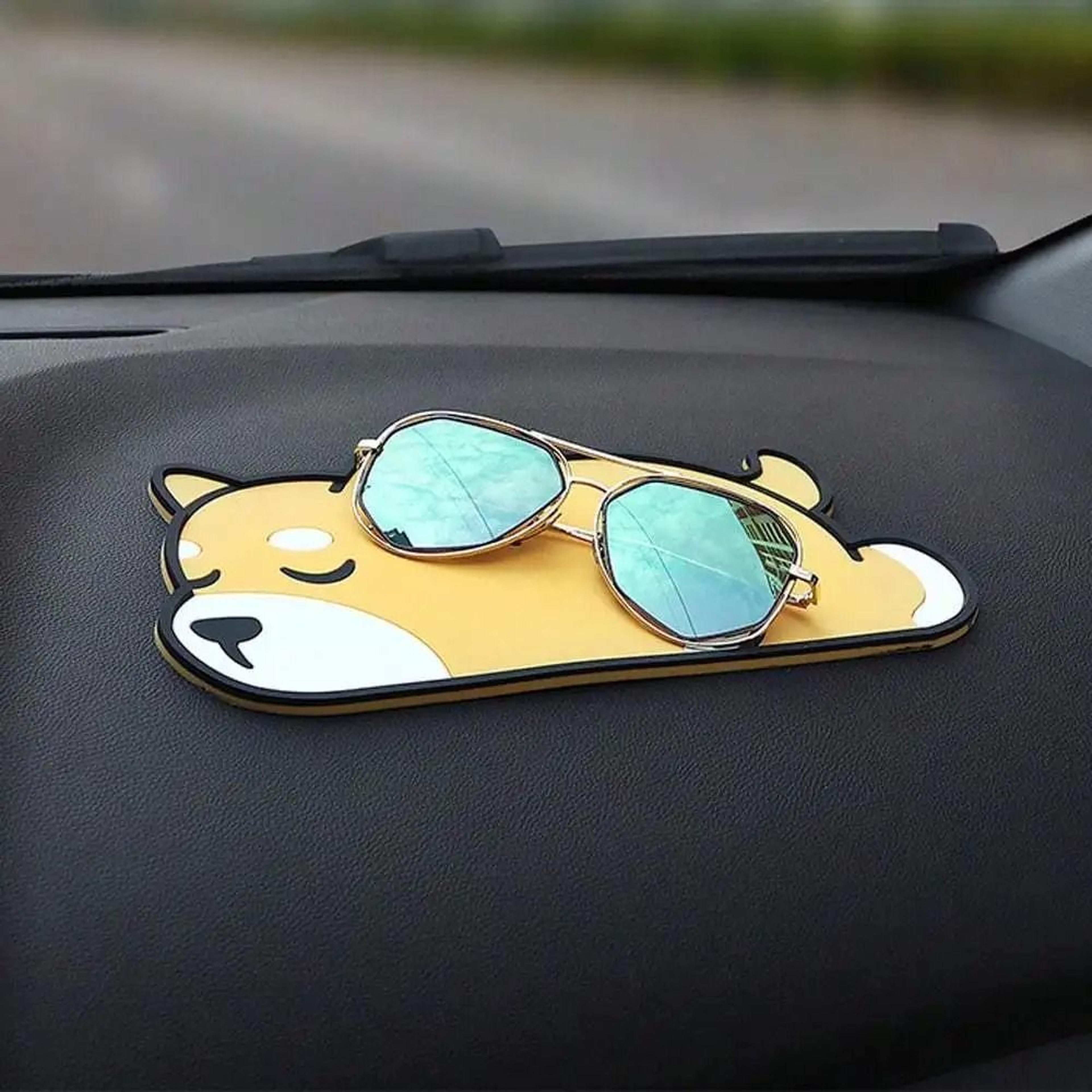 Cute Panda Car Dashboard Ornament With AntiSlip Secure Mat For Interior Decoration 7