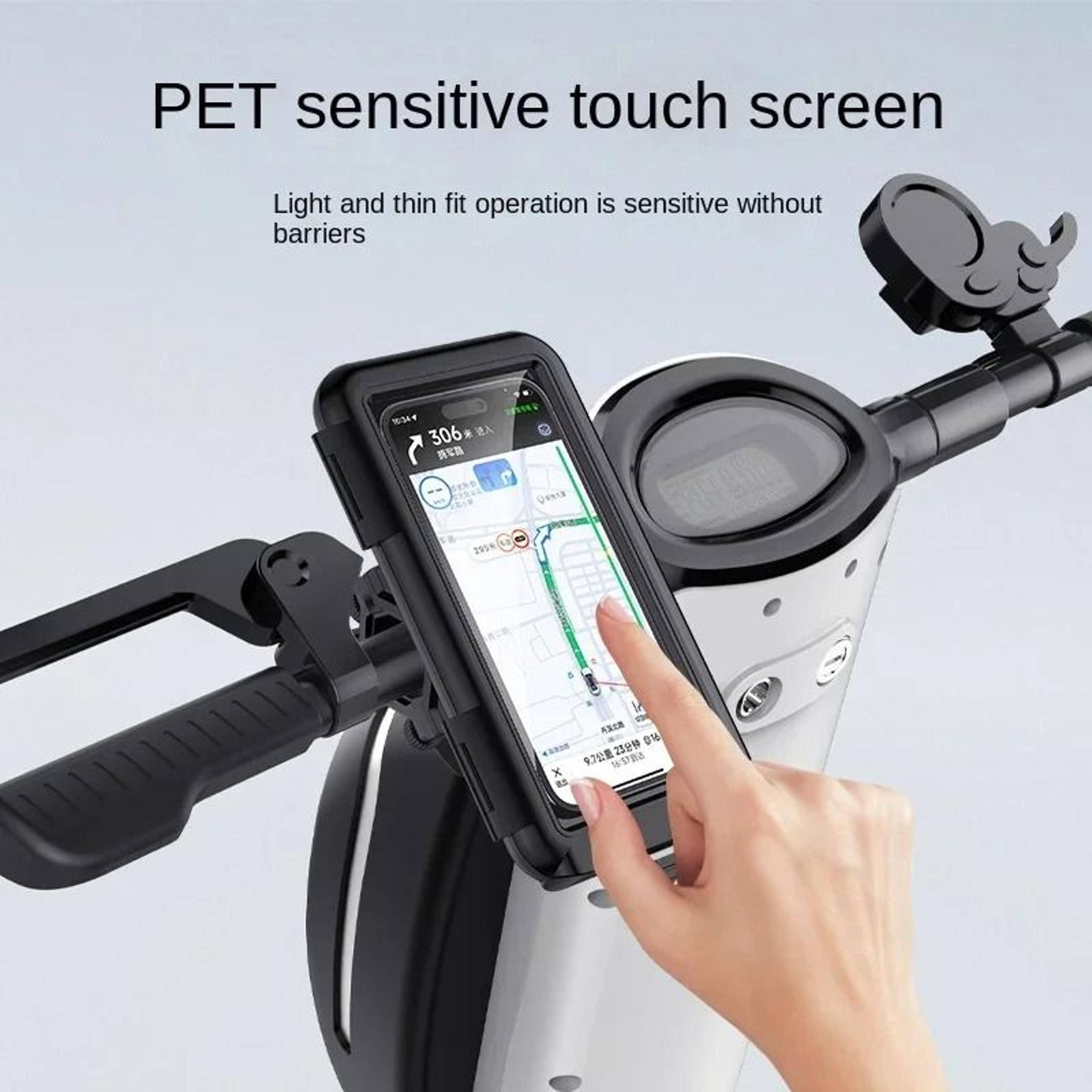 Waterproof Motorcycle And Bicycle Handlebar Phone Mount Bag 2