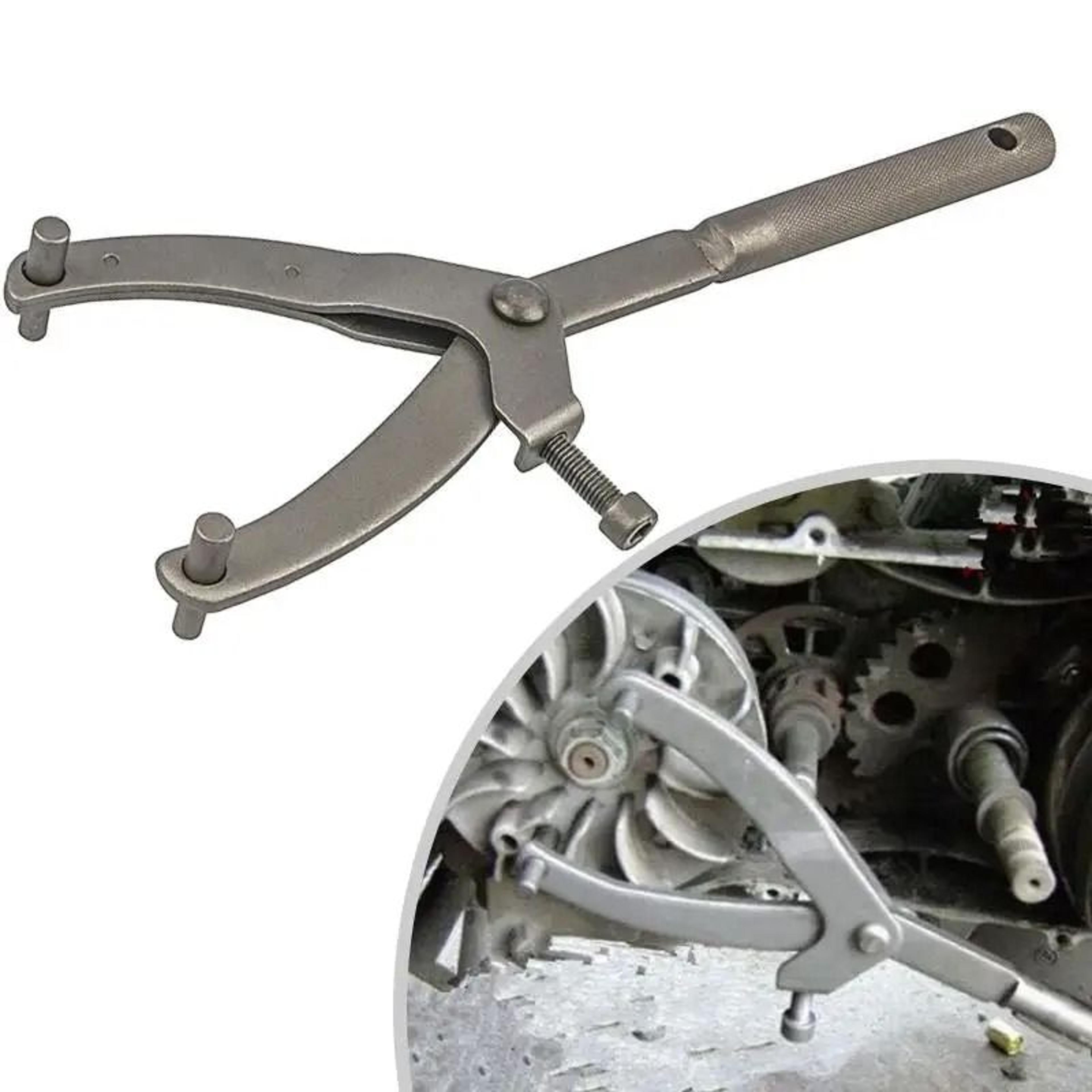 adjustable y-type flywheel wrench and clutch pulley spanner