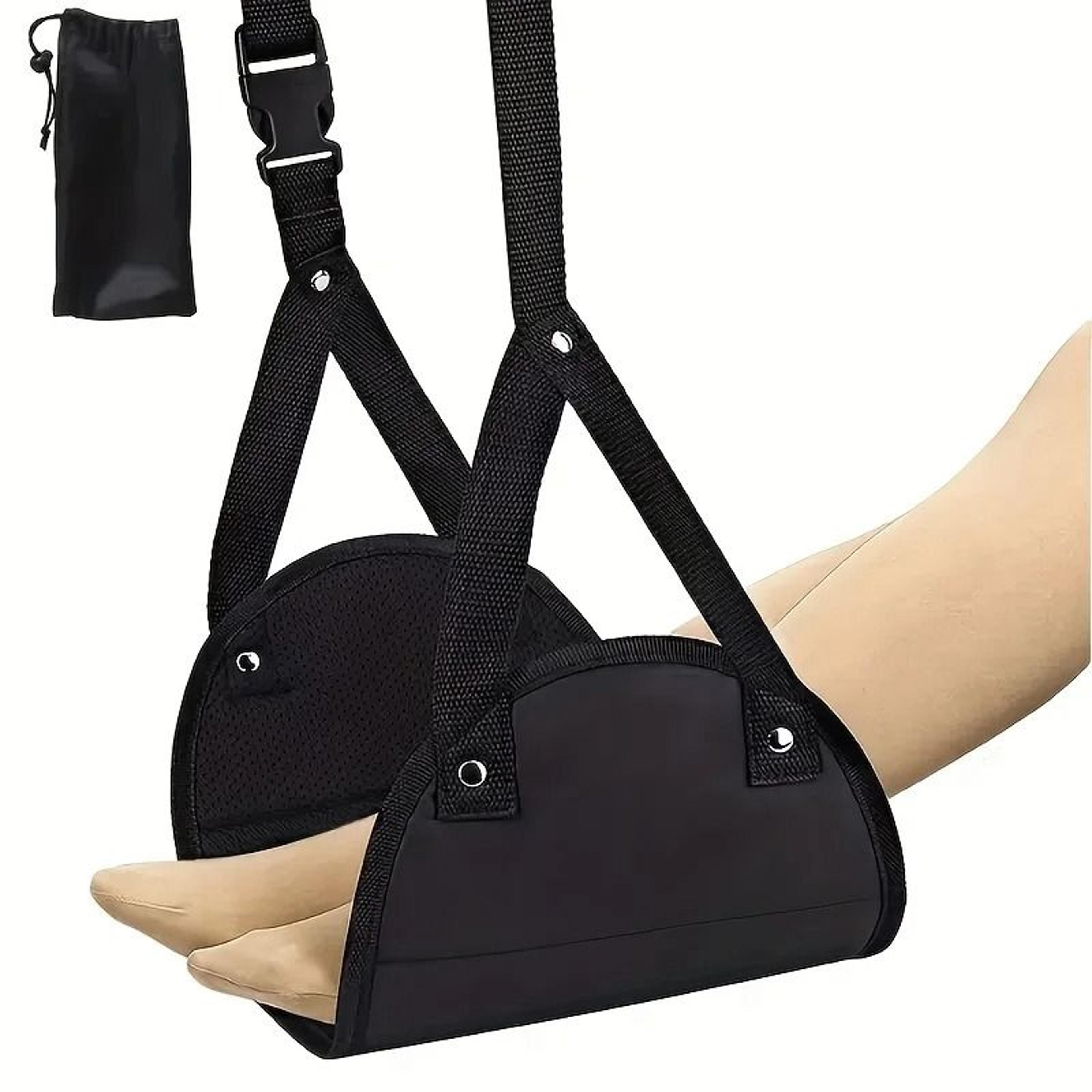 Adjustable Memory Foam Travel Footrest For Airplanes 1