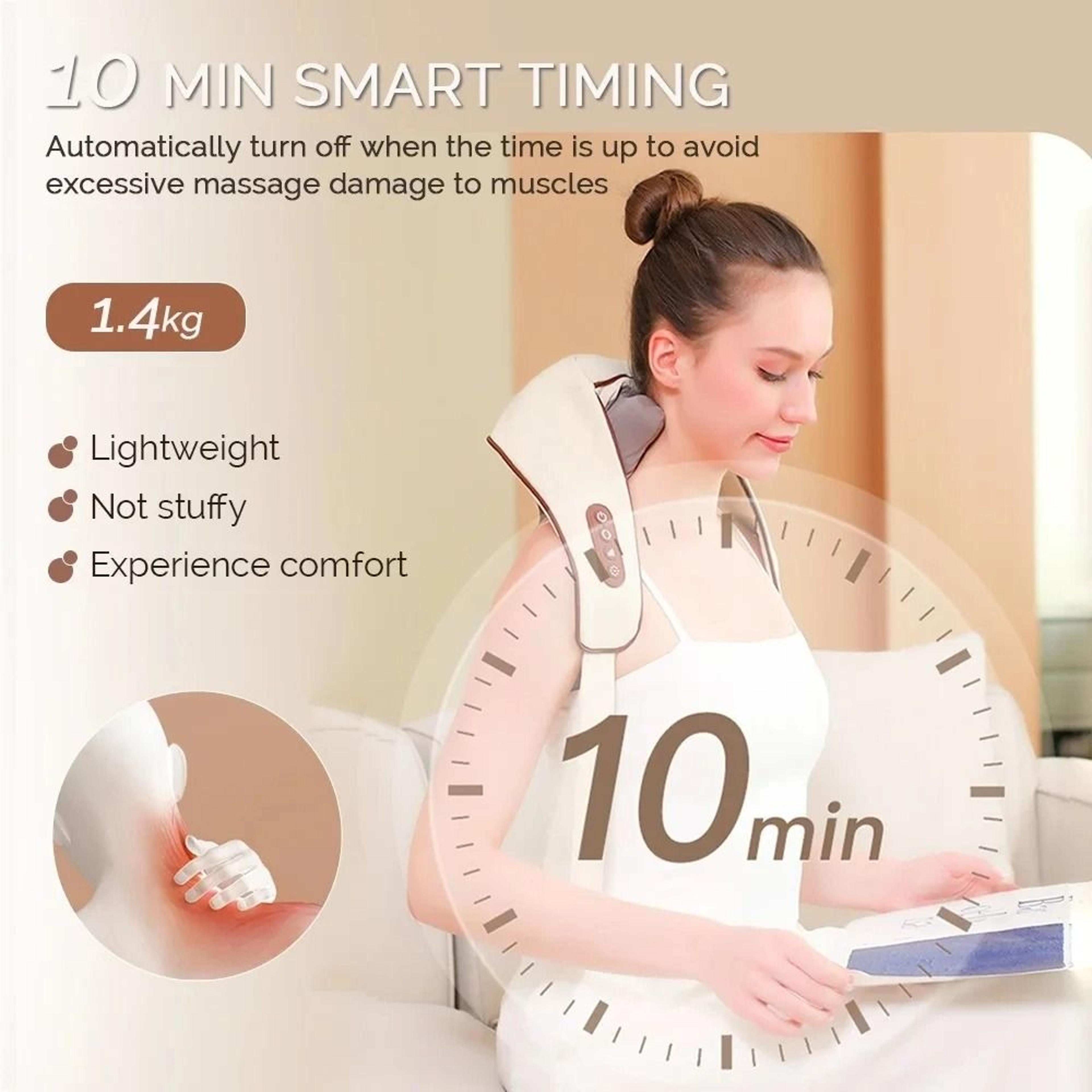 Electric Neck And Trapezius Muscle Massager With Heat And Kneading 2