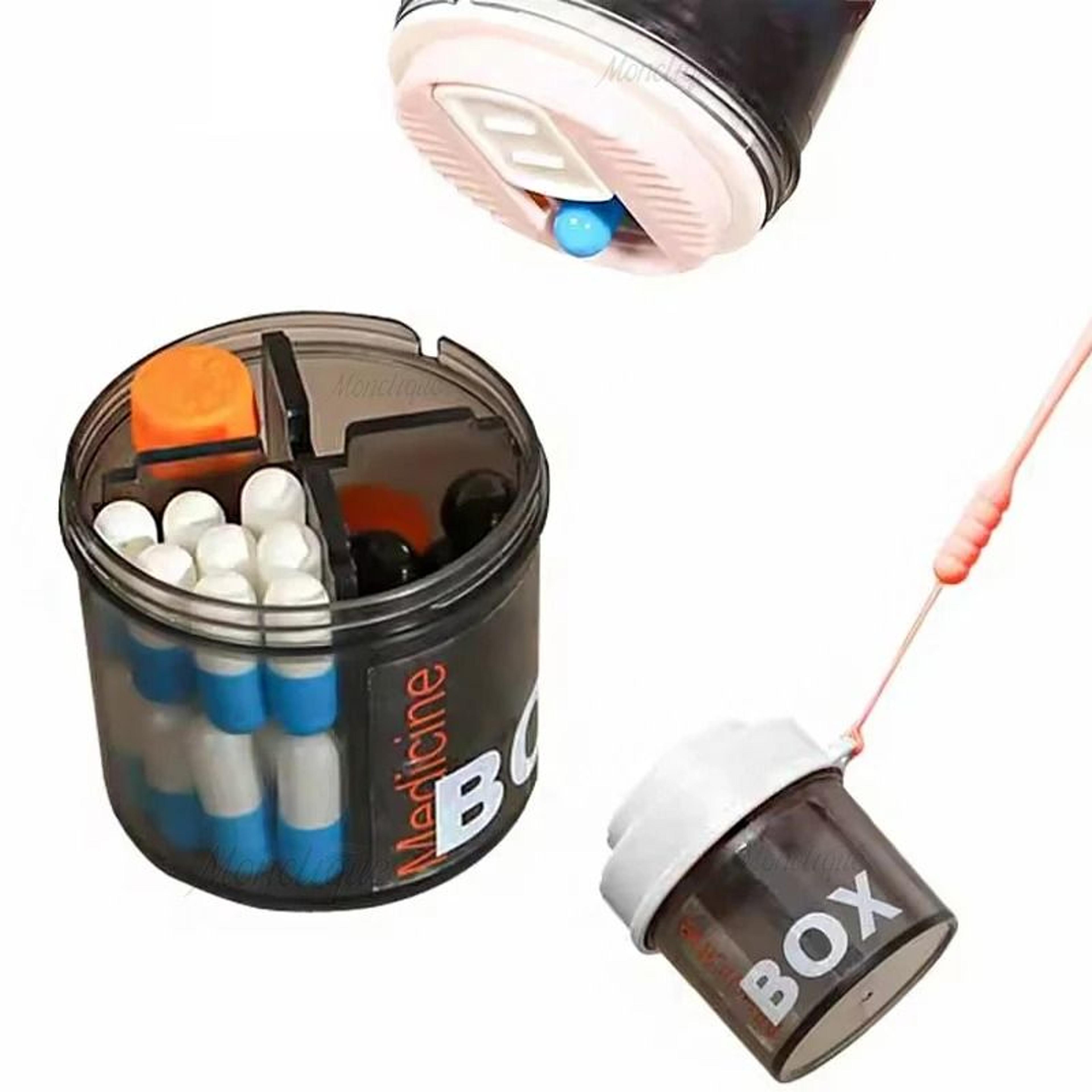 Waterproof Portable Pill Organizer Box With 4 Compartments For Travel 0