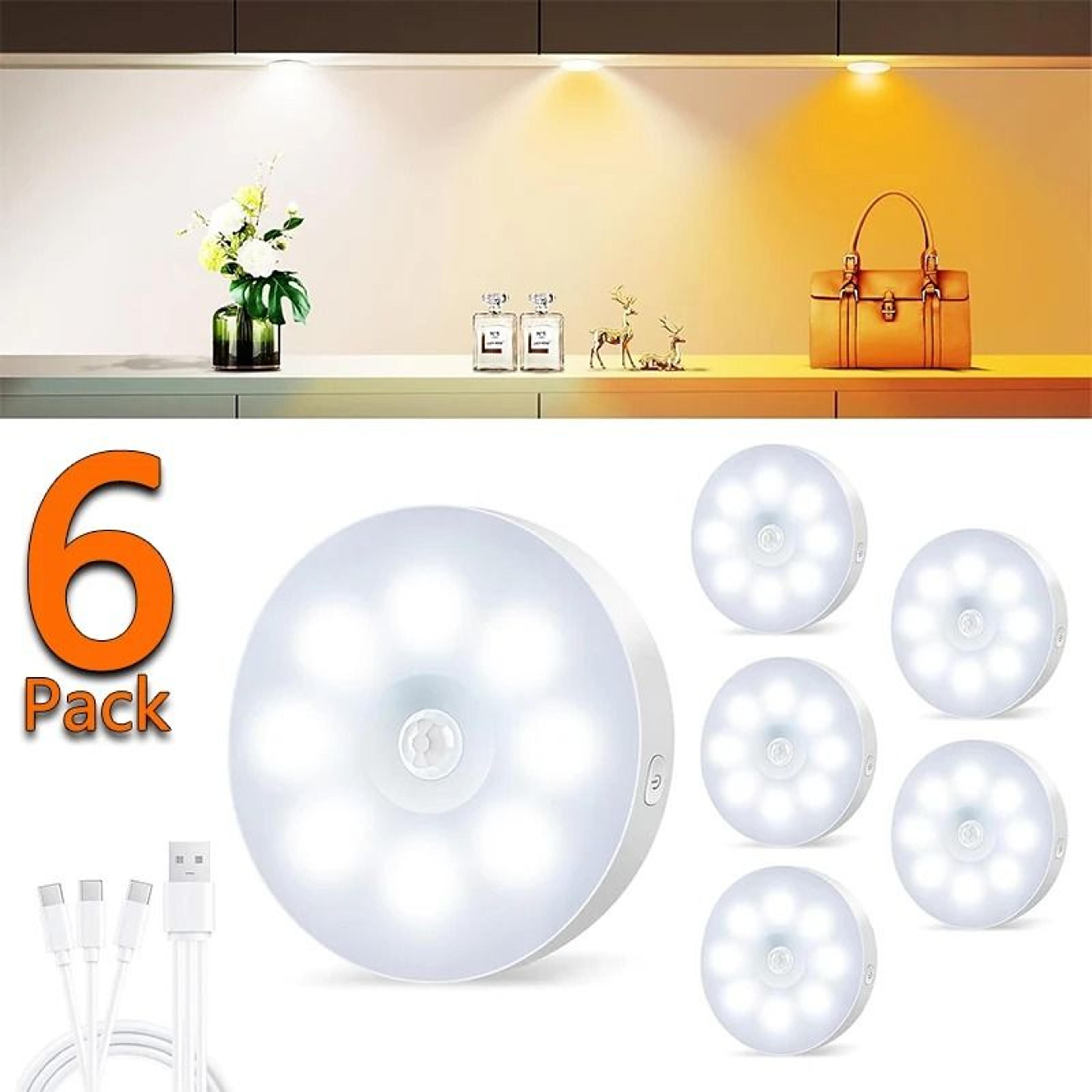 Motion Sensor Night Light Indoor USB Rechargeable Wireless Magnetic Light 0