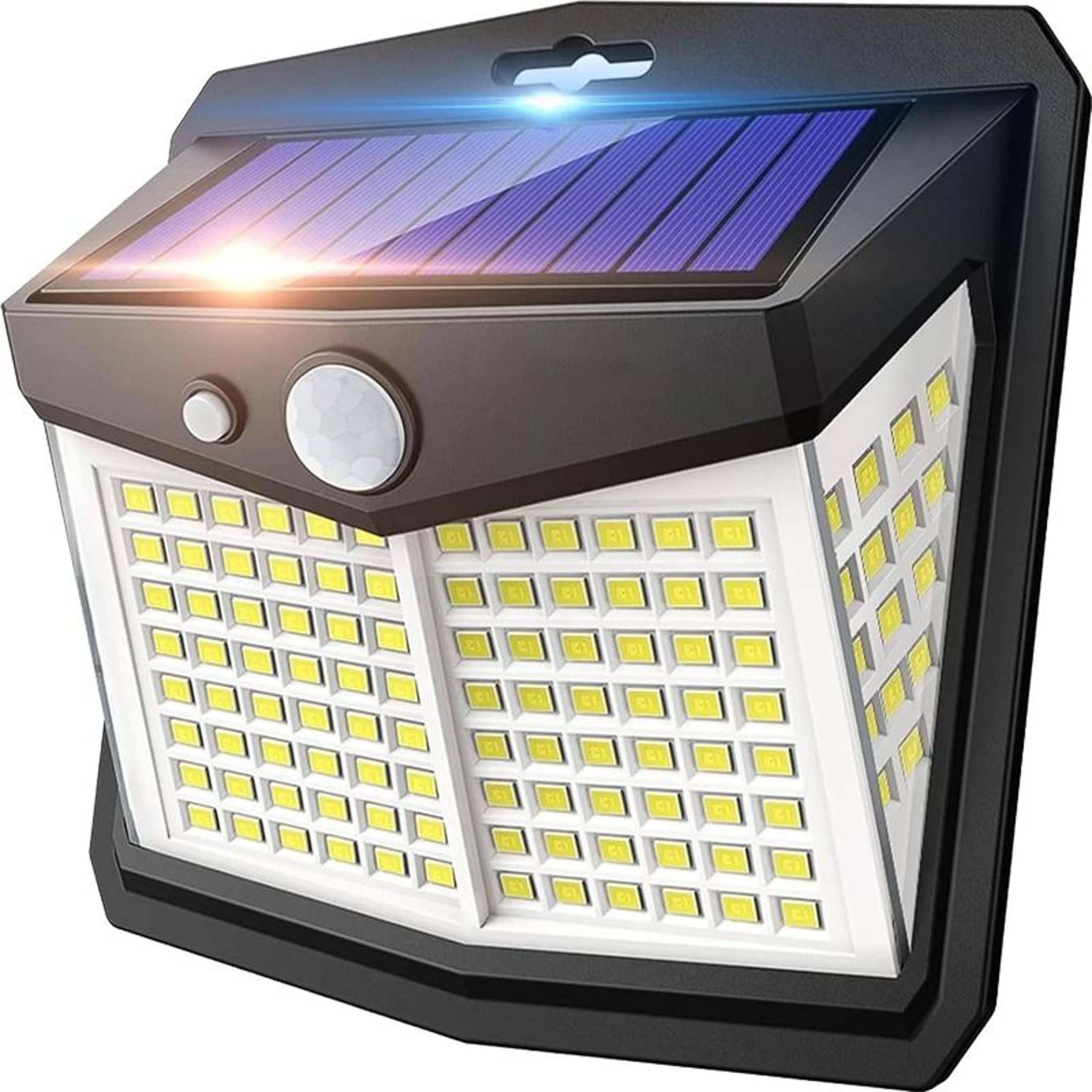 Solar Outdoor 128 LED Motion Sensor Security Light IP65 Waterproof Wall Lamp 6