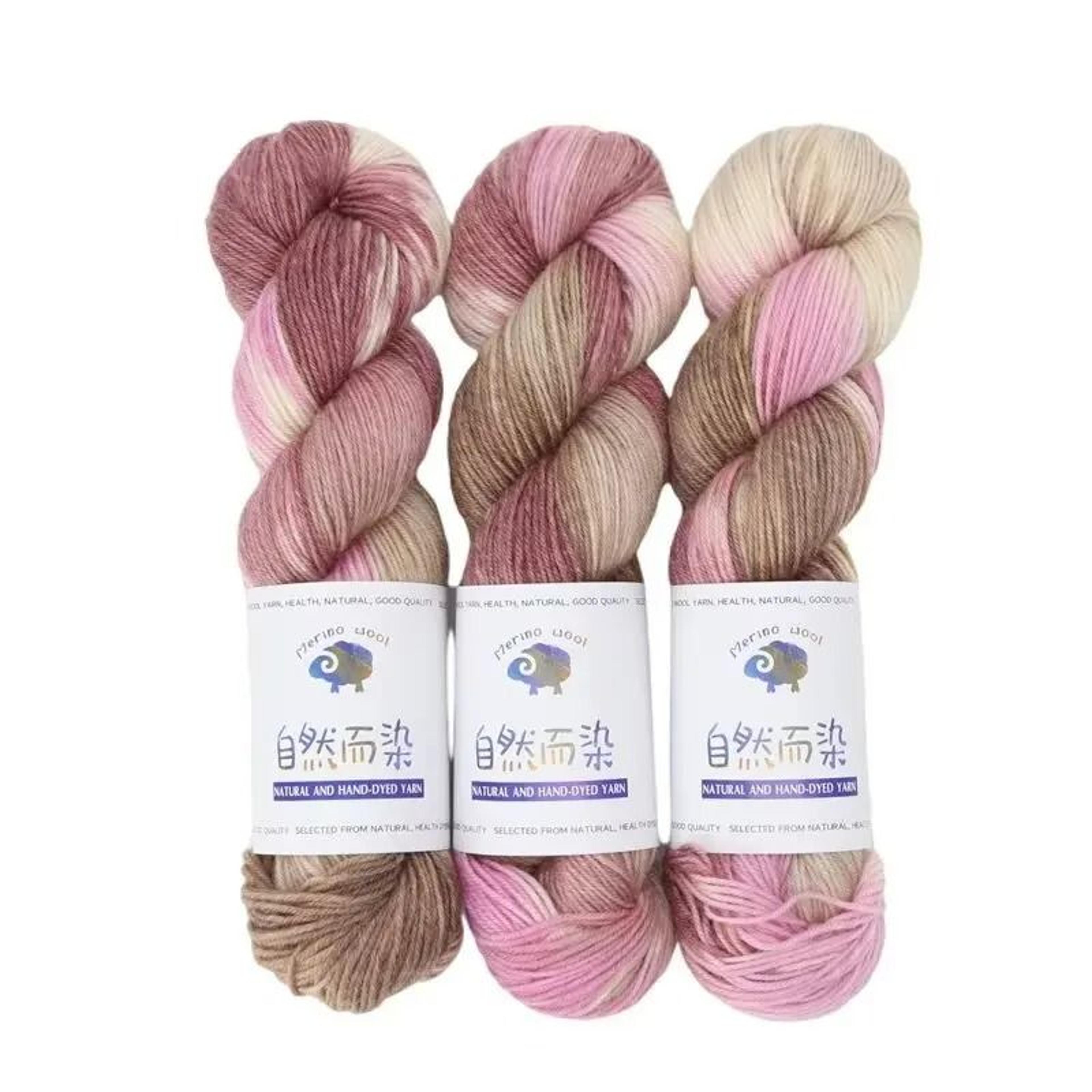 Handmade Gradient Dyed Wool Yarn 100g 270m Cotton Wool Blend For Knitting And Crochet 1