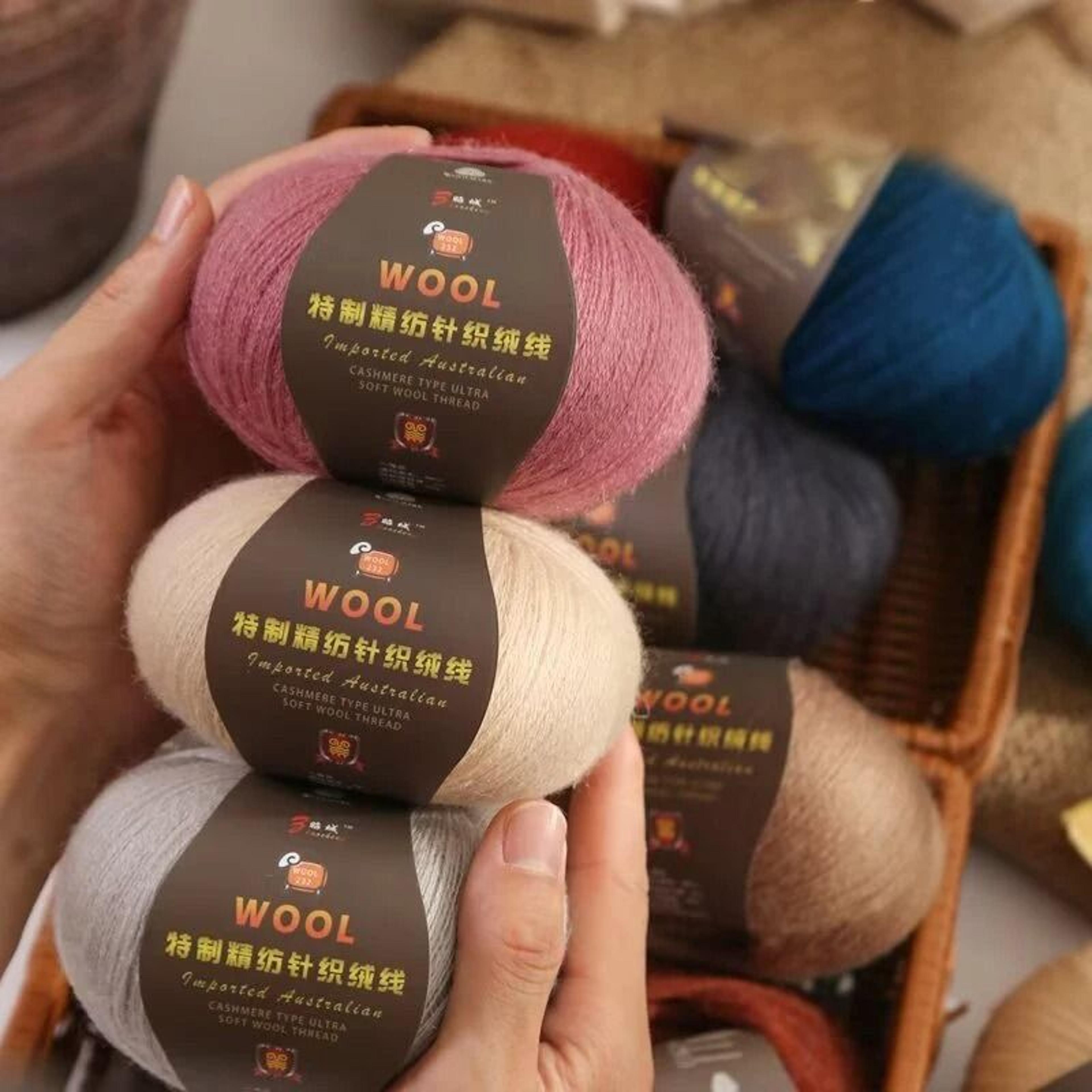 50g 100 Merino Wool Thin Yarn Soft AntiPilling Thread For Hand Knitting And Crochet 1