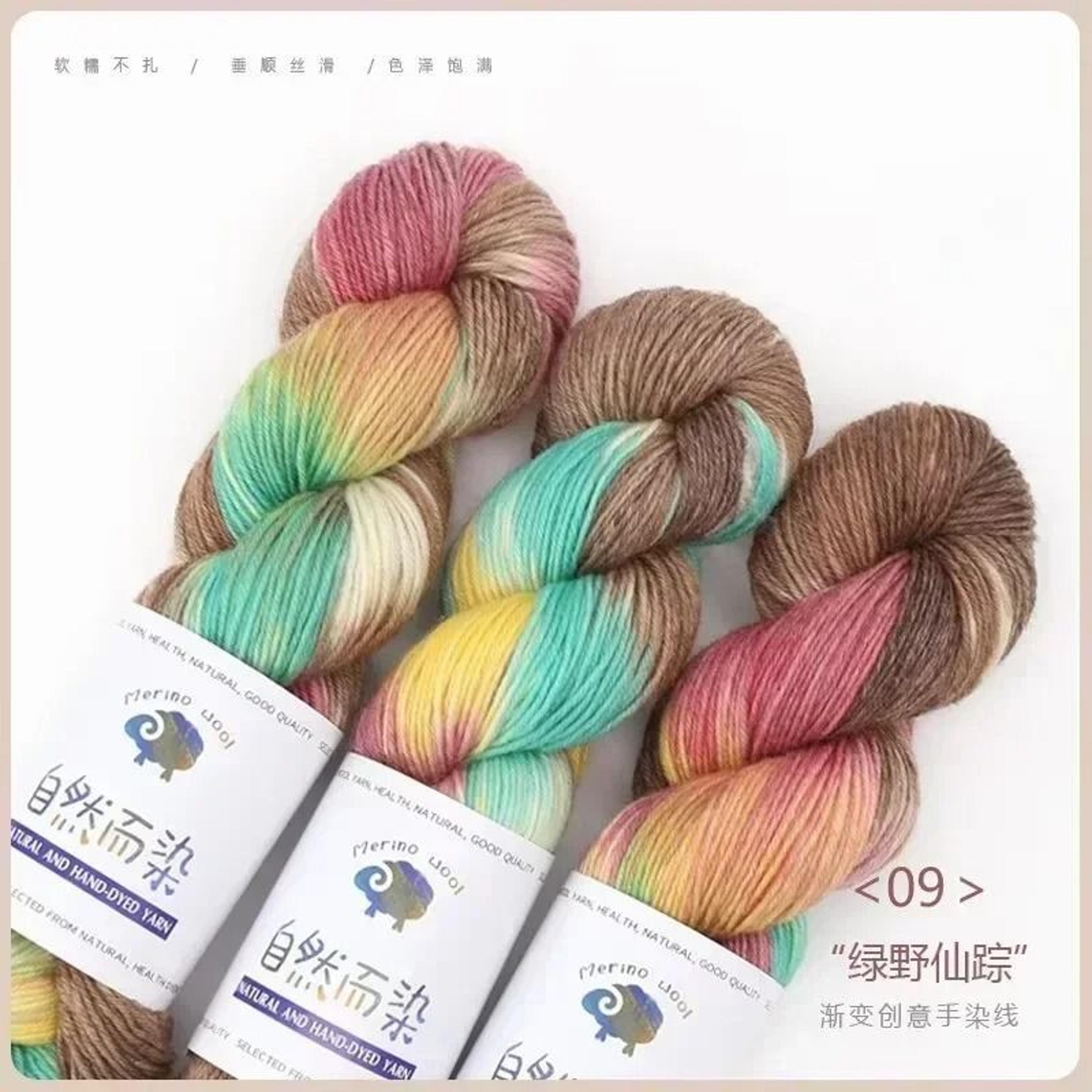 Handmade Gradient Dyed Cotton Wool Yarn 100g 270m Soft Crochet Thread For Sweaters And Scarves 6