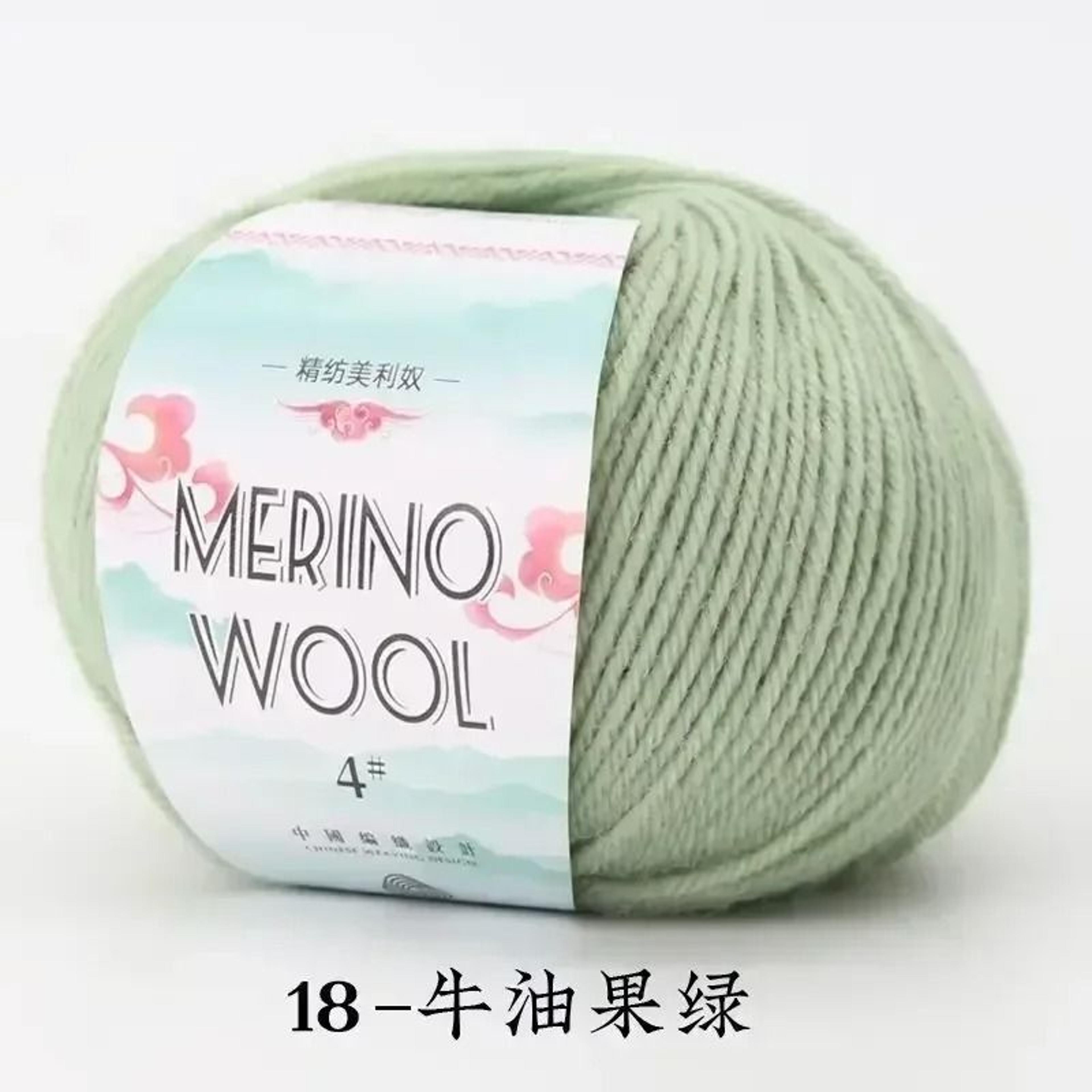 50g Coarse Merino Wool Yarn Ball Soft Cozy Hand Knitting Thread For Sweaters And Scarves 22