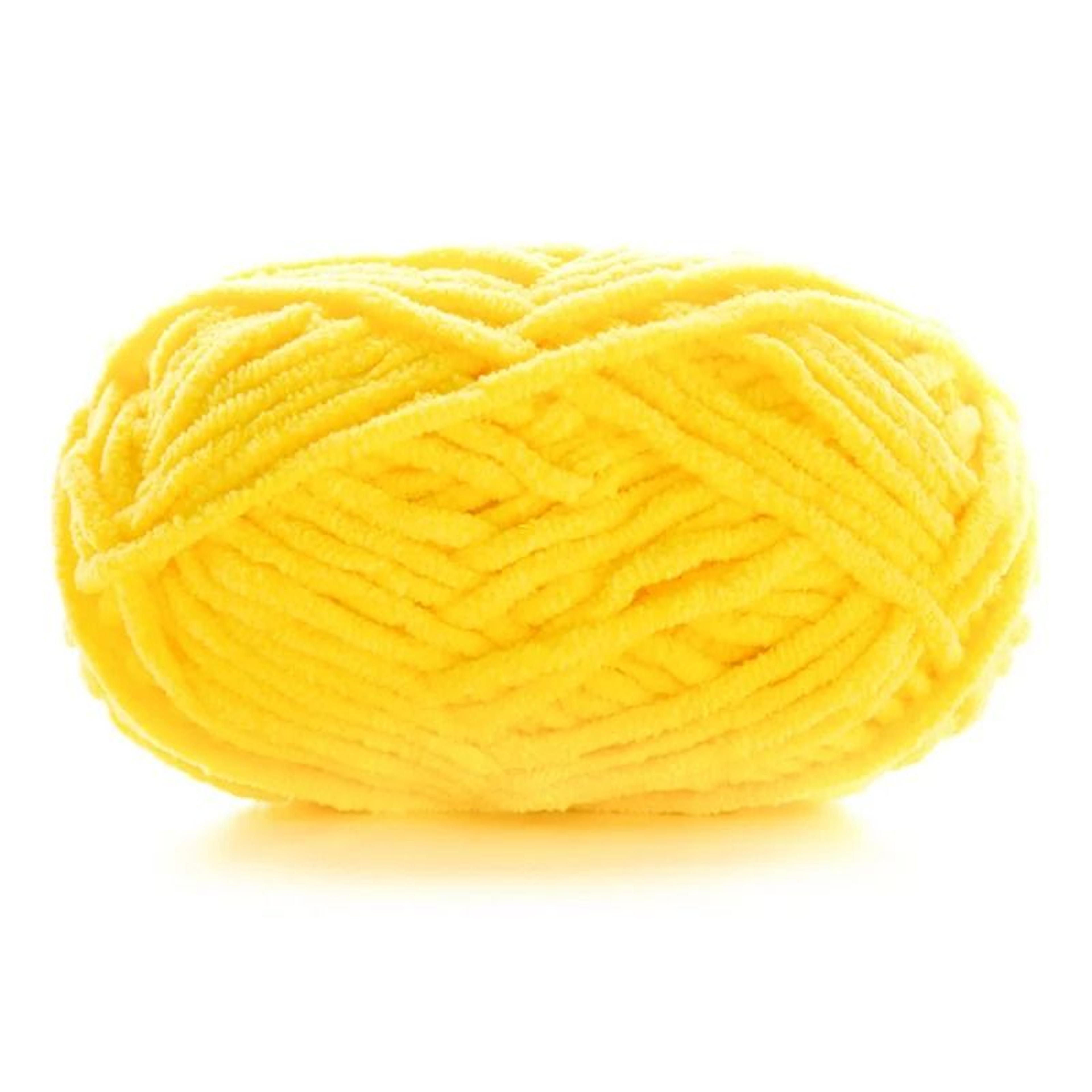 Rainbow Color Thick Velvet Yarn 50g Ball Soft Chenille Crochet Stripe Thread For Scarves And Hats 10