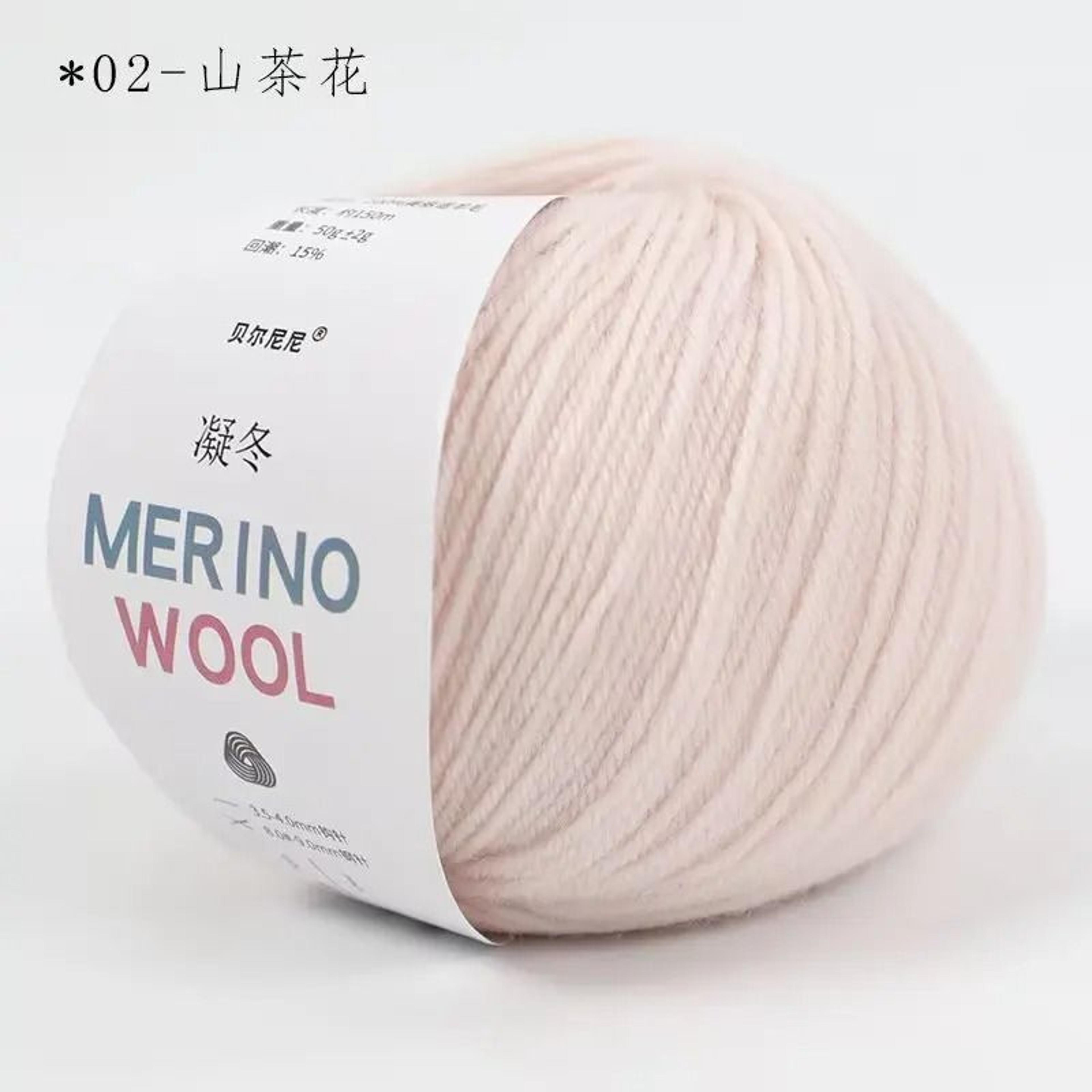 50g Wool Yarn Soft Medium Thick Thread For Hand Knitted Crochet Scarves Hats Baby Garments 6