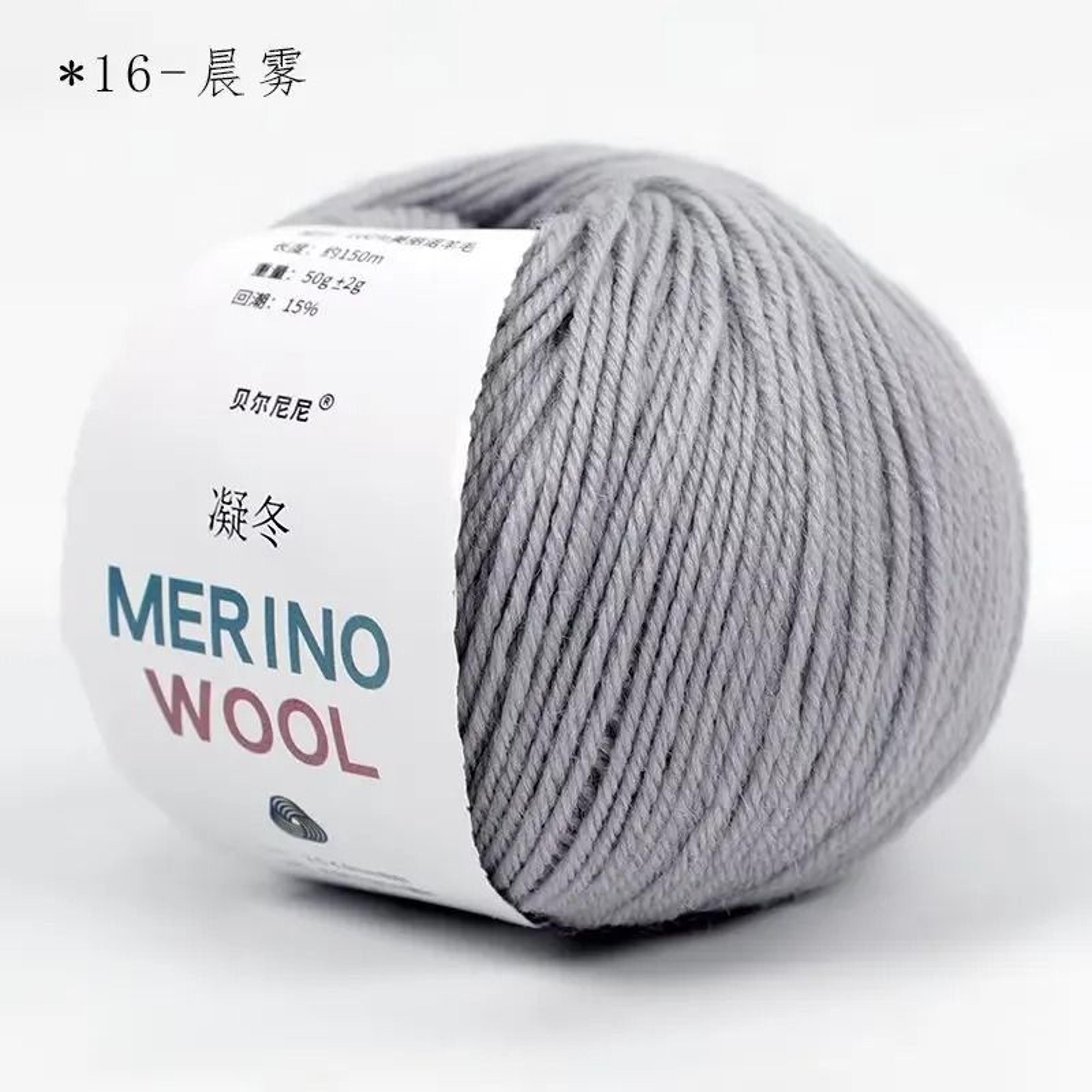 50g Wool Yarn Soft Medium Thick Thread For Hand Knitted Crochet Scarves Hats Baby Garments 21