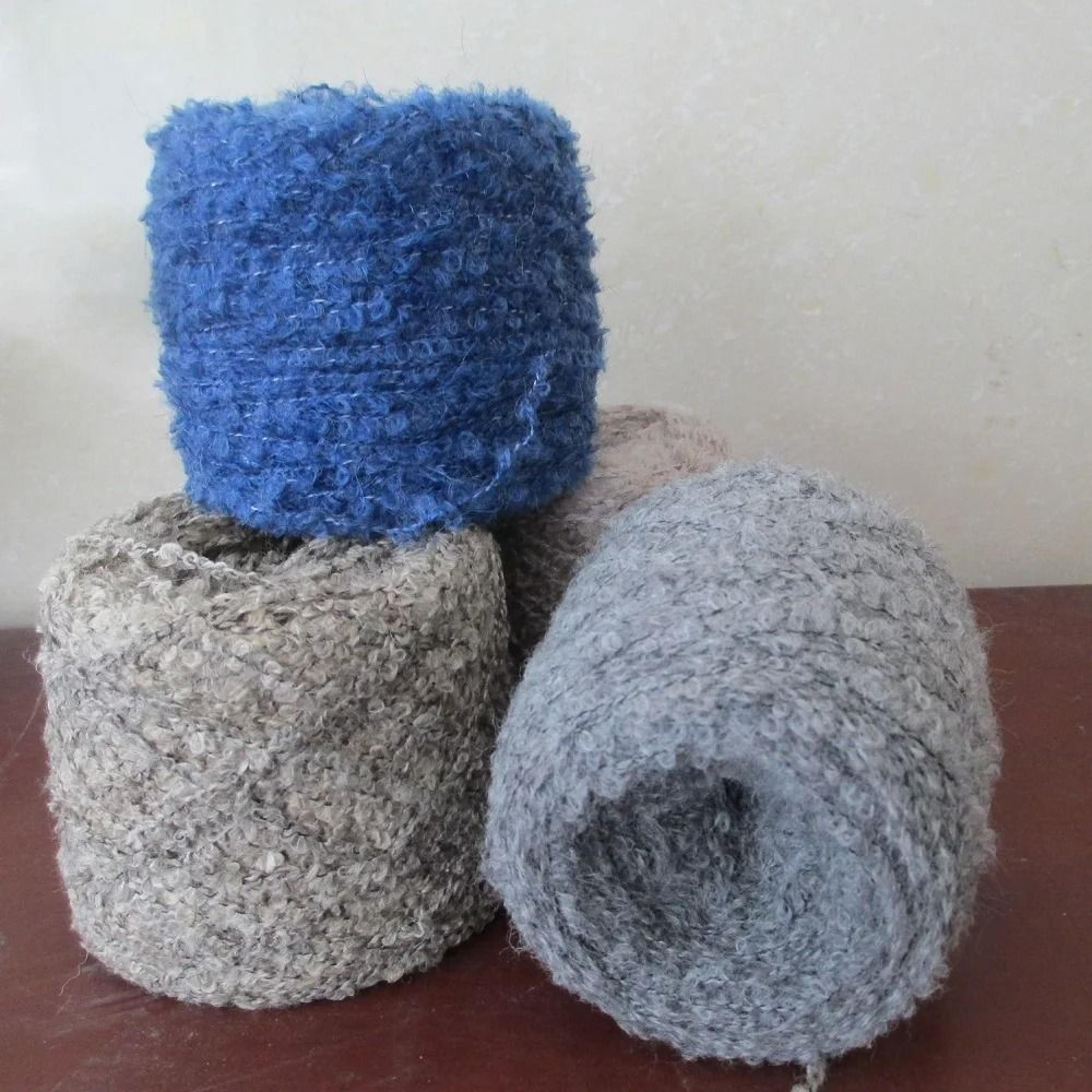 100g Curly Wool Loop Yarn Boucle Crochet Thread For DIY Doll Hair Sweaters And Scarves 1
