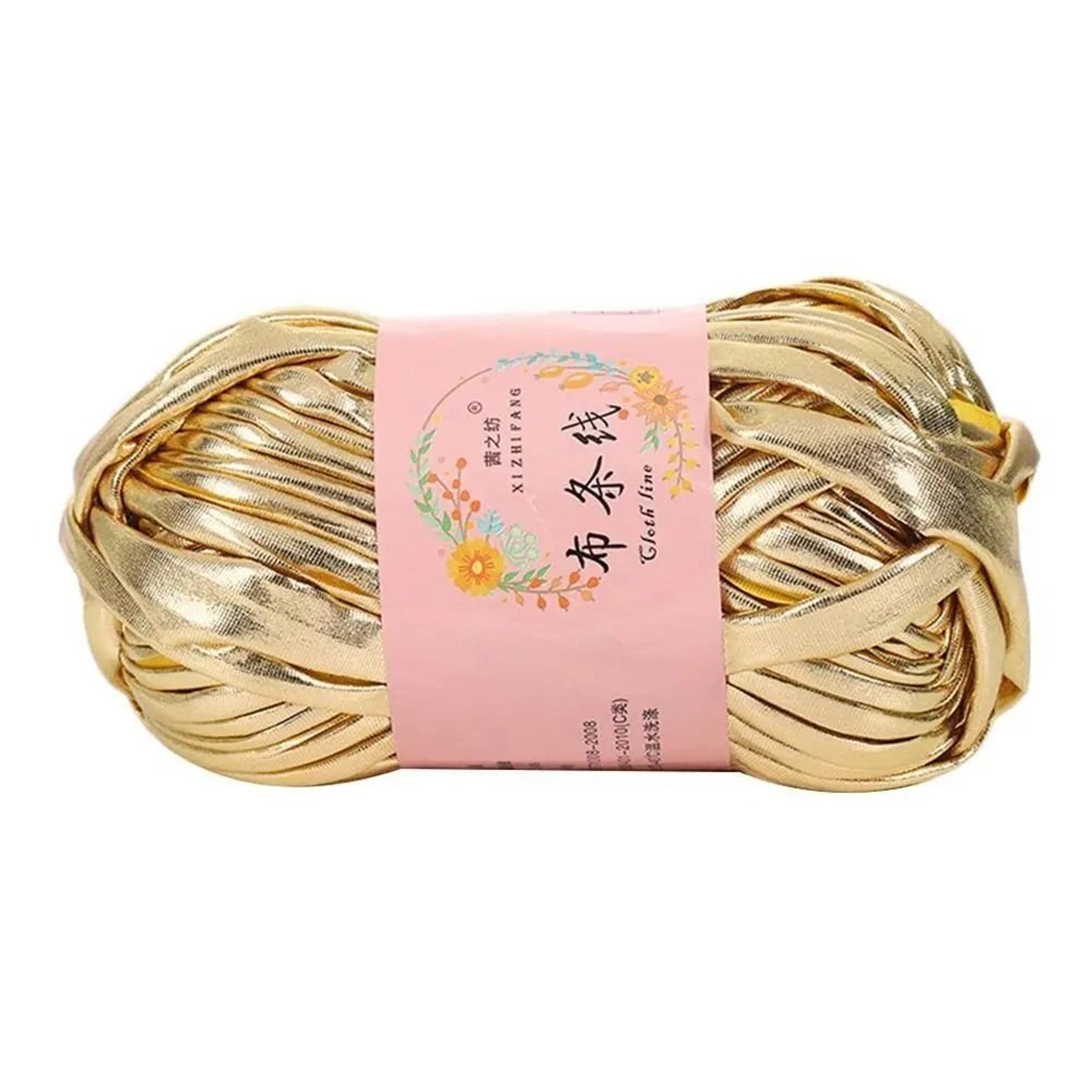100g Imitation Leather Shiny Crochet Yarn Ball Glossy Thread For DIY Handbags Blankets Cushions 7
