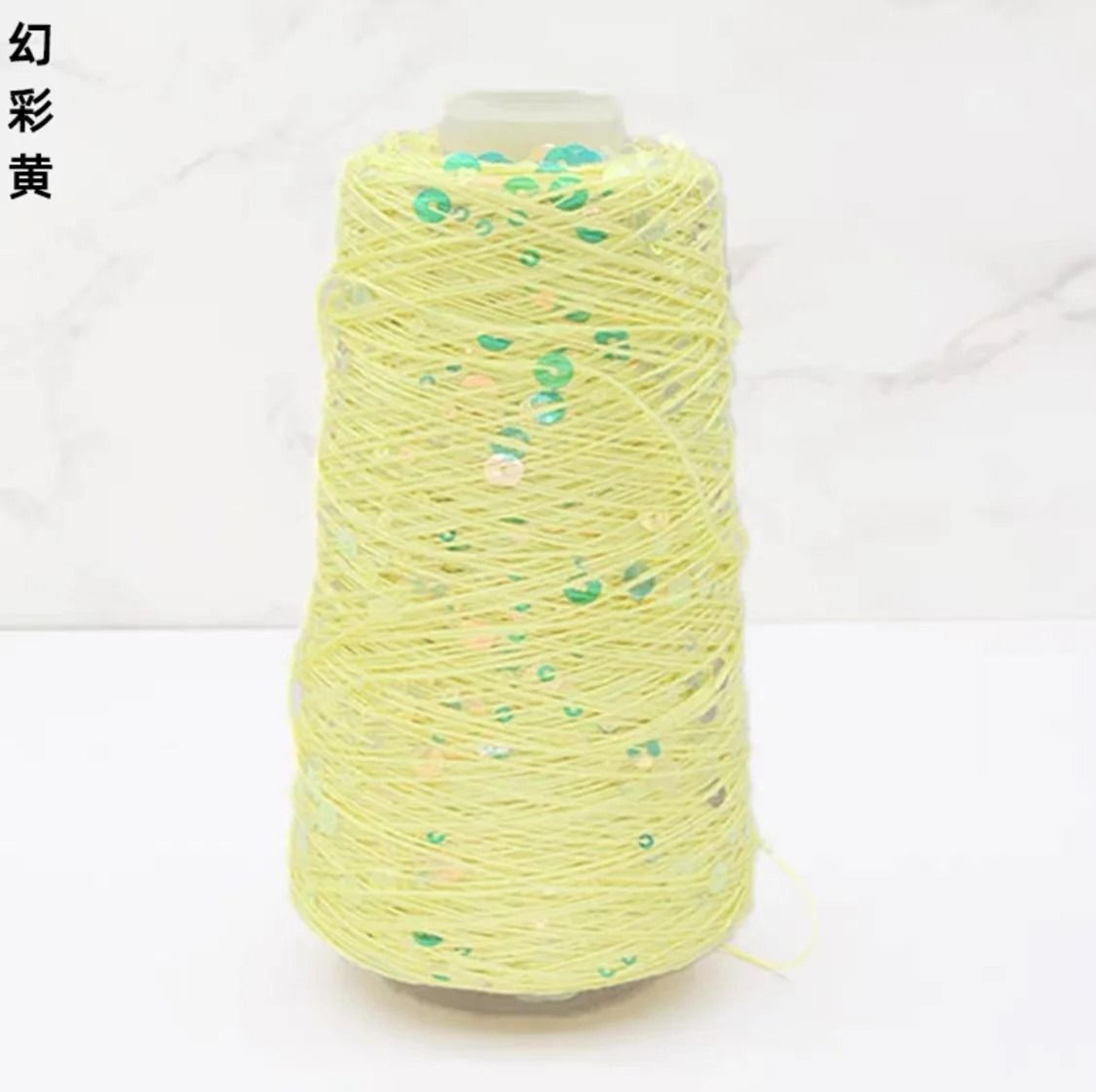 50g Sequins Cotton Yarn 6mm3mm Special Glitter Thread For DIY Crochet Dolls And Hand Knitting 14