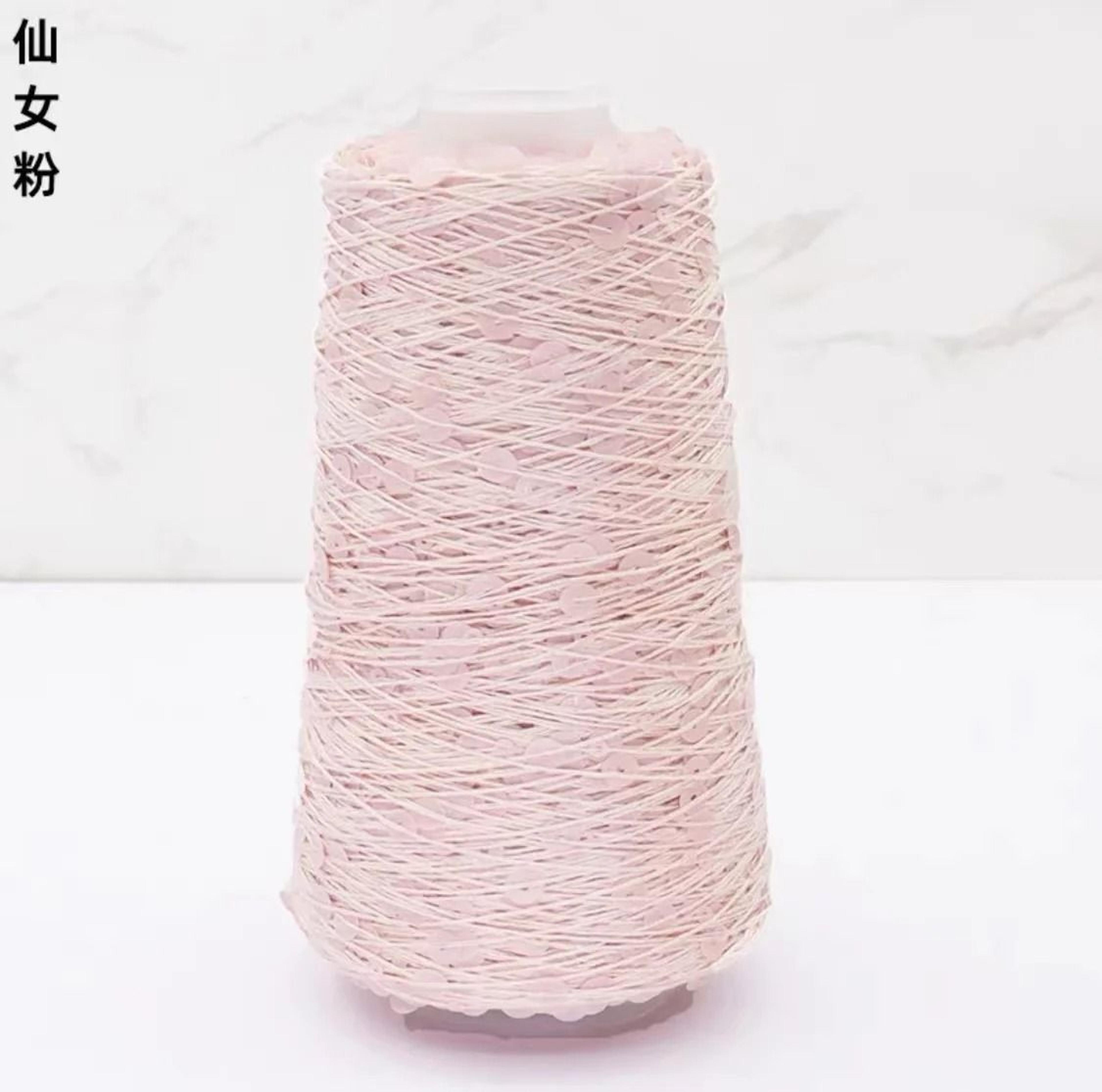 50g Sequins Cotton Yarn 6mm3mm Special Glitter Thread For DIY Crochet Dolls And Hand Knitting 15