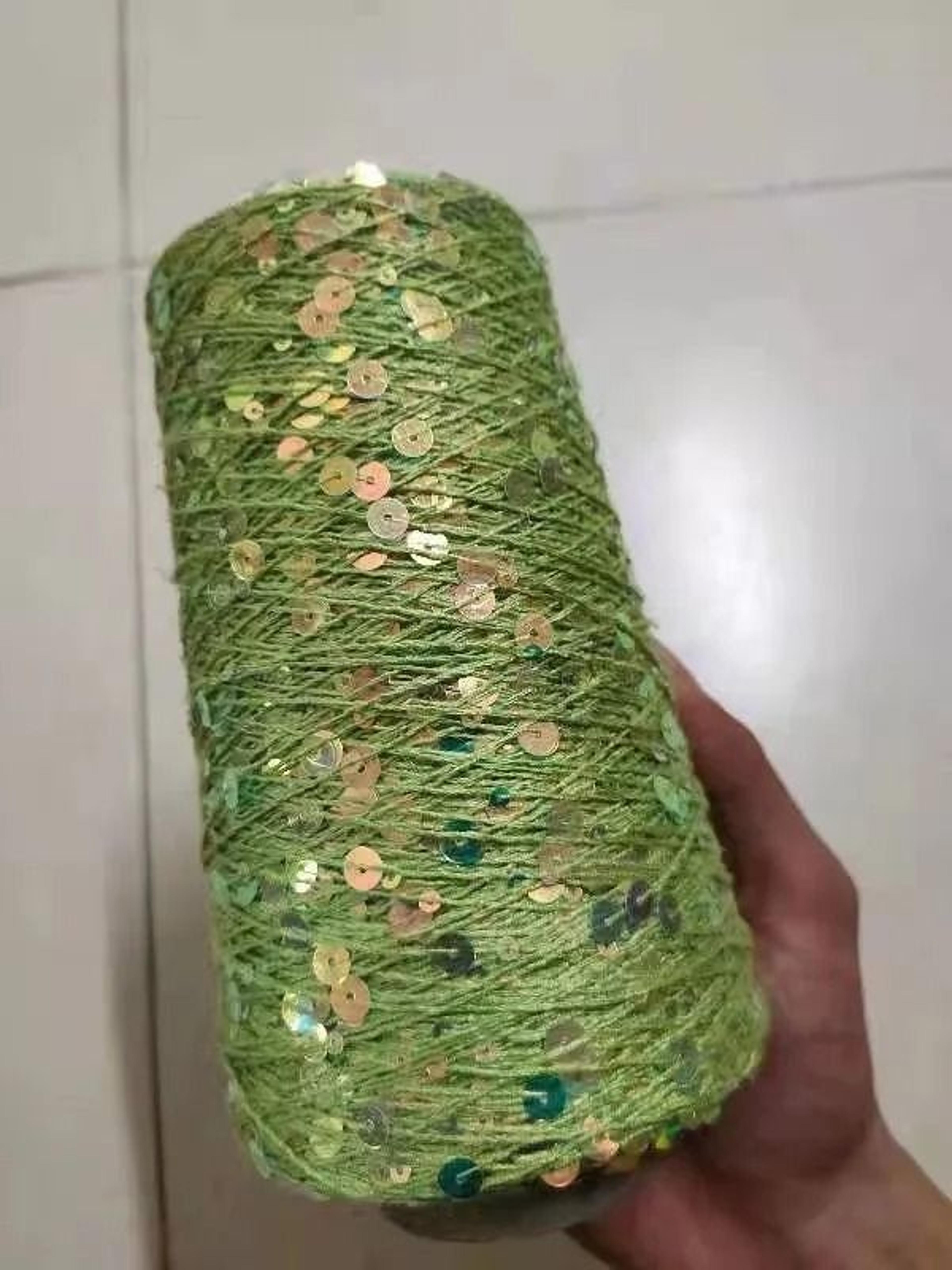 50g Sequins Cotton Yarn 6mm3mm Special Glitter Thread For DIY Crochet Dolls And Hand Knitting 20