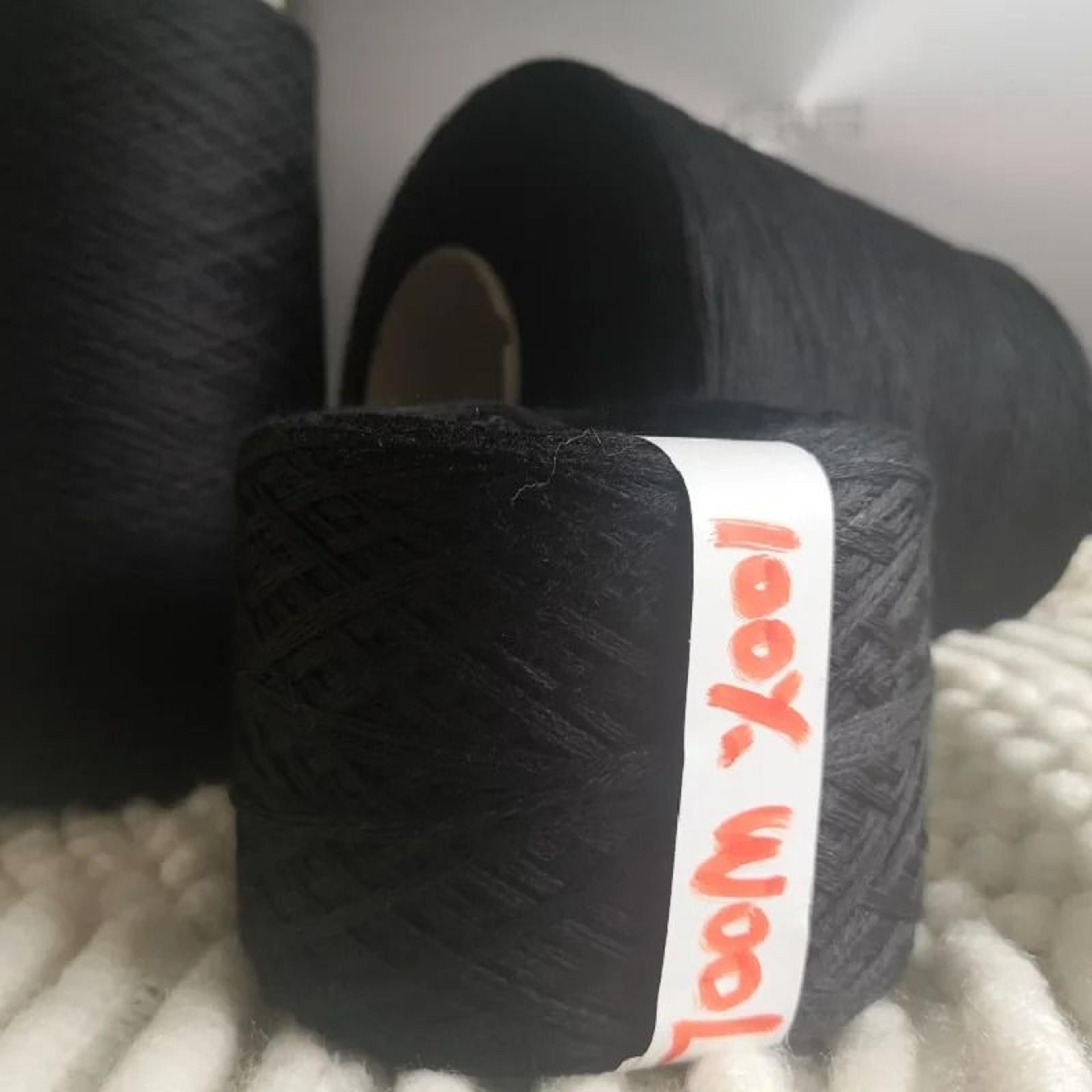 500g Bulk 100 Merino Wool Yarn Ball Soft Black Crochet Thread For Sweaters Scarves And Socks 5
