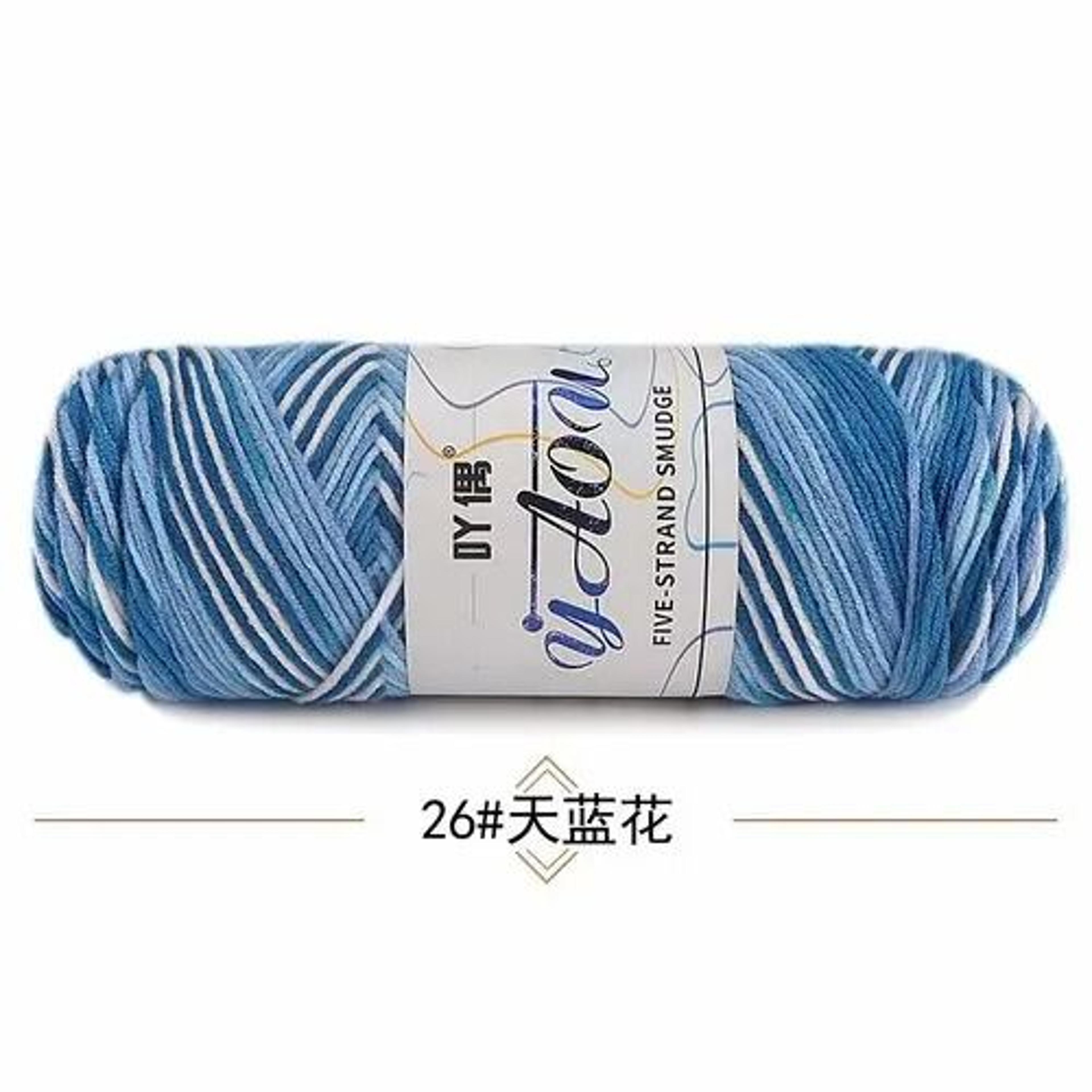 5Strand Milk Cotton Yarn 28 Colors Soft Dyed Thread For DIY Baby Clothes Scarves And Crafts 27