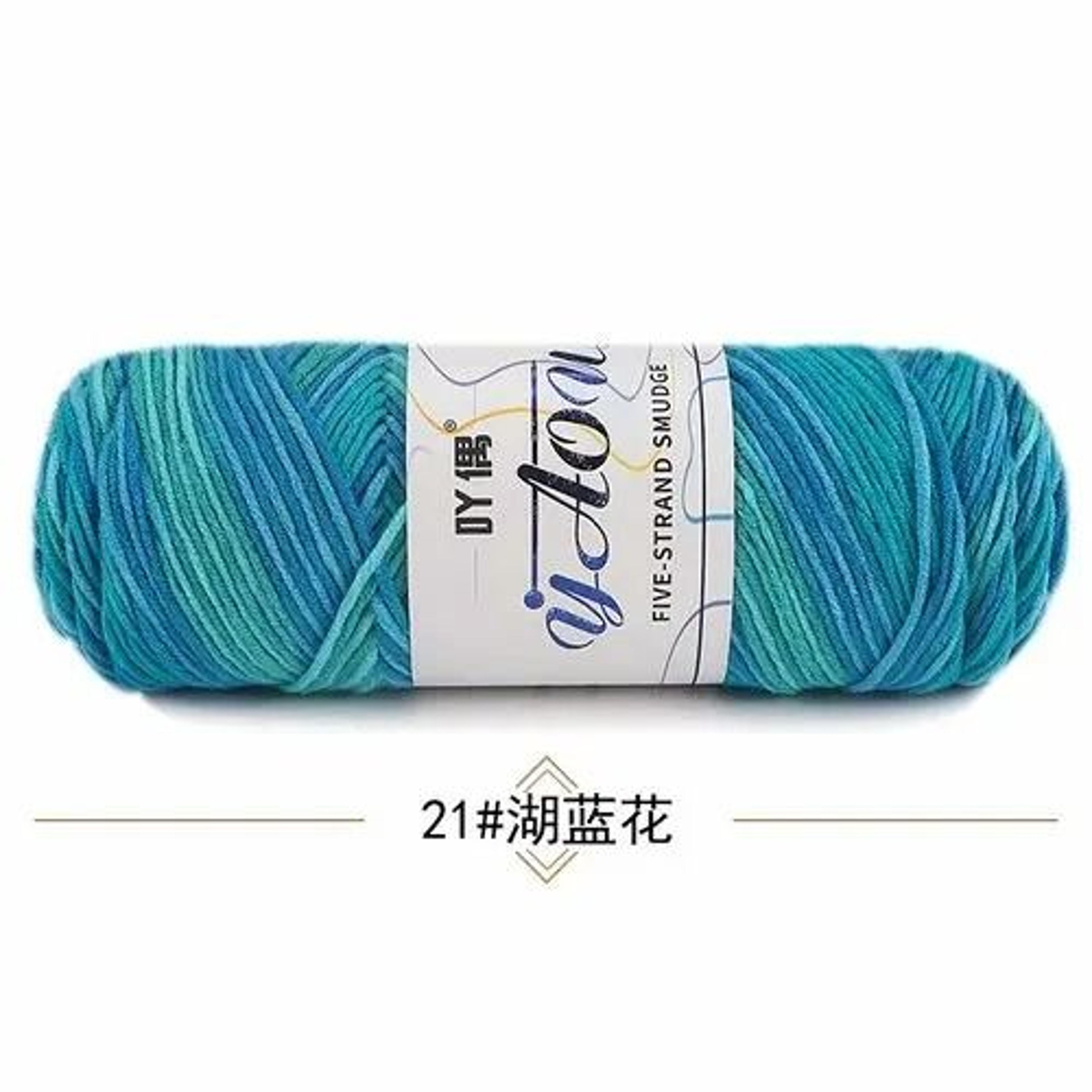 5Strand Milk Cotton Yarn 28 Colors Soft Dyed Thread For DIY Baby Clothes Scarves And Crafts 22