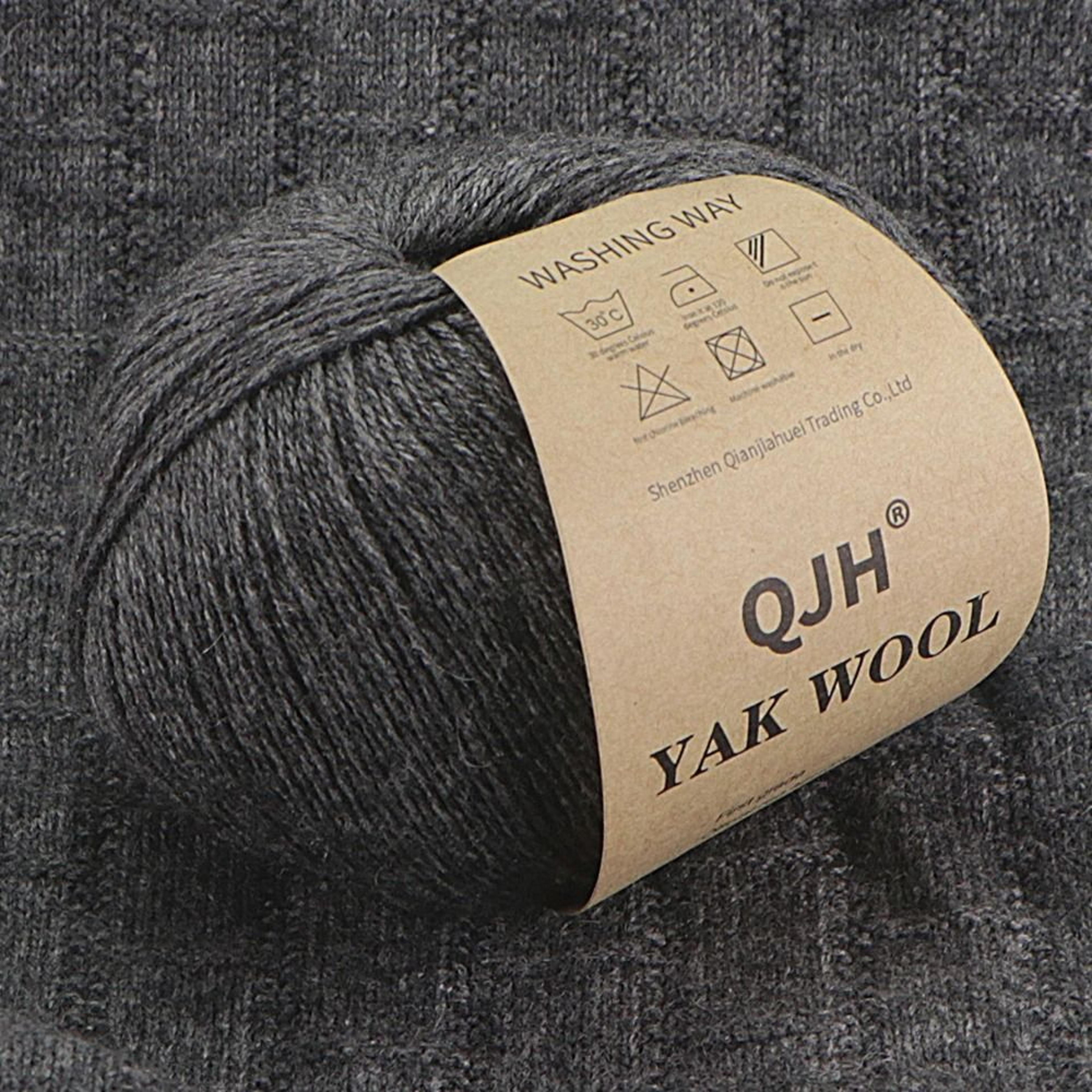 QJH 10pcs Set Natural Yak Wool Yarn Soft AntiPilling Thread For Knitting Sweaters And Scarves 1