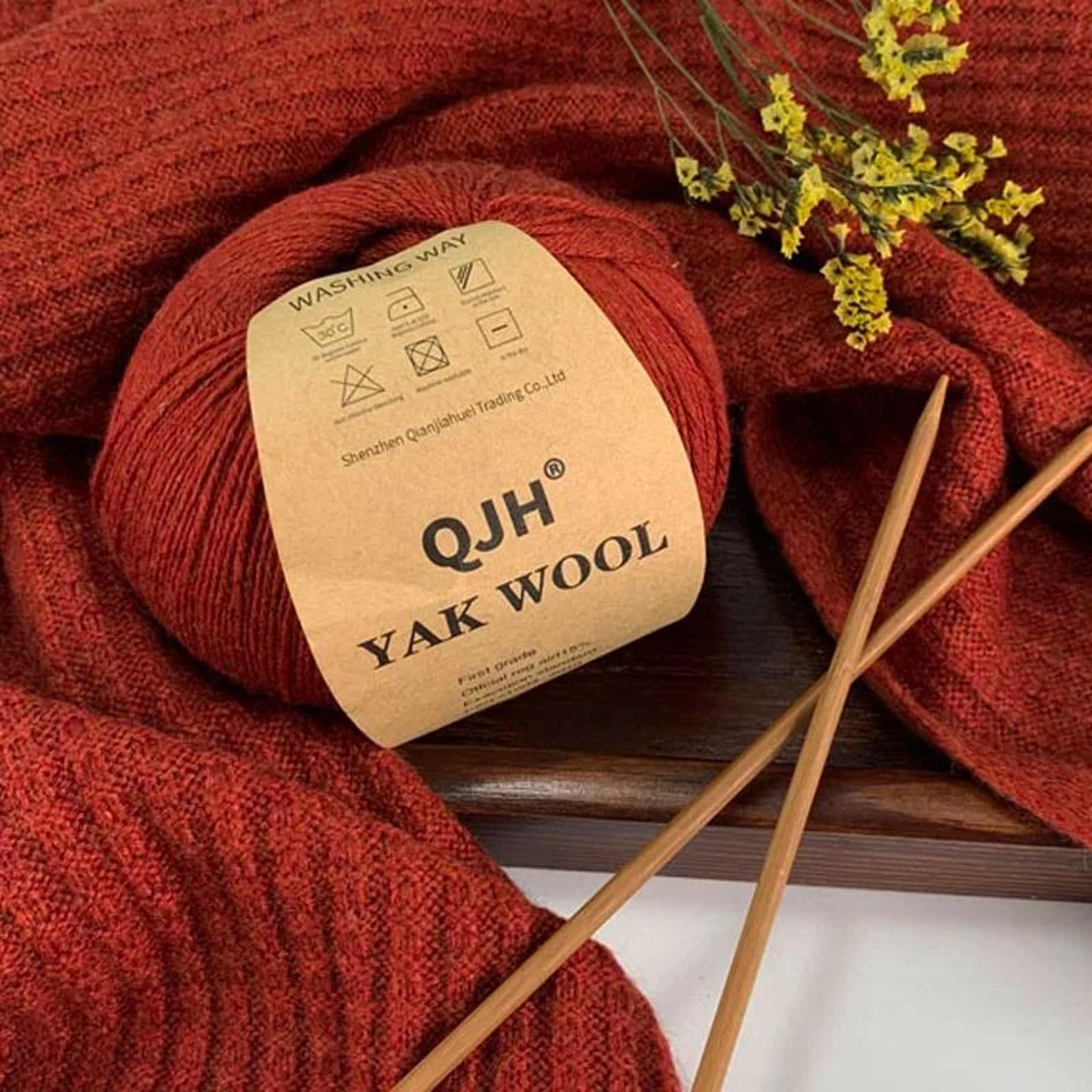 QJH 10pcs Set Natural Yak Wool Yarn Soft AntiPilling Thread For Knitting Sweaters And Scarves 2