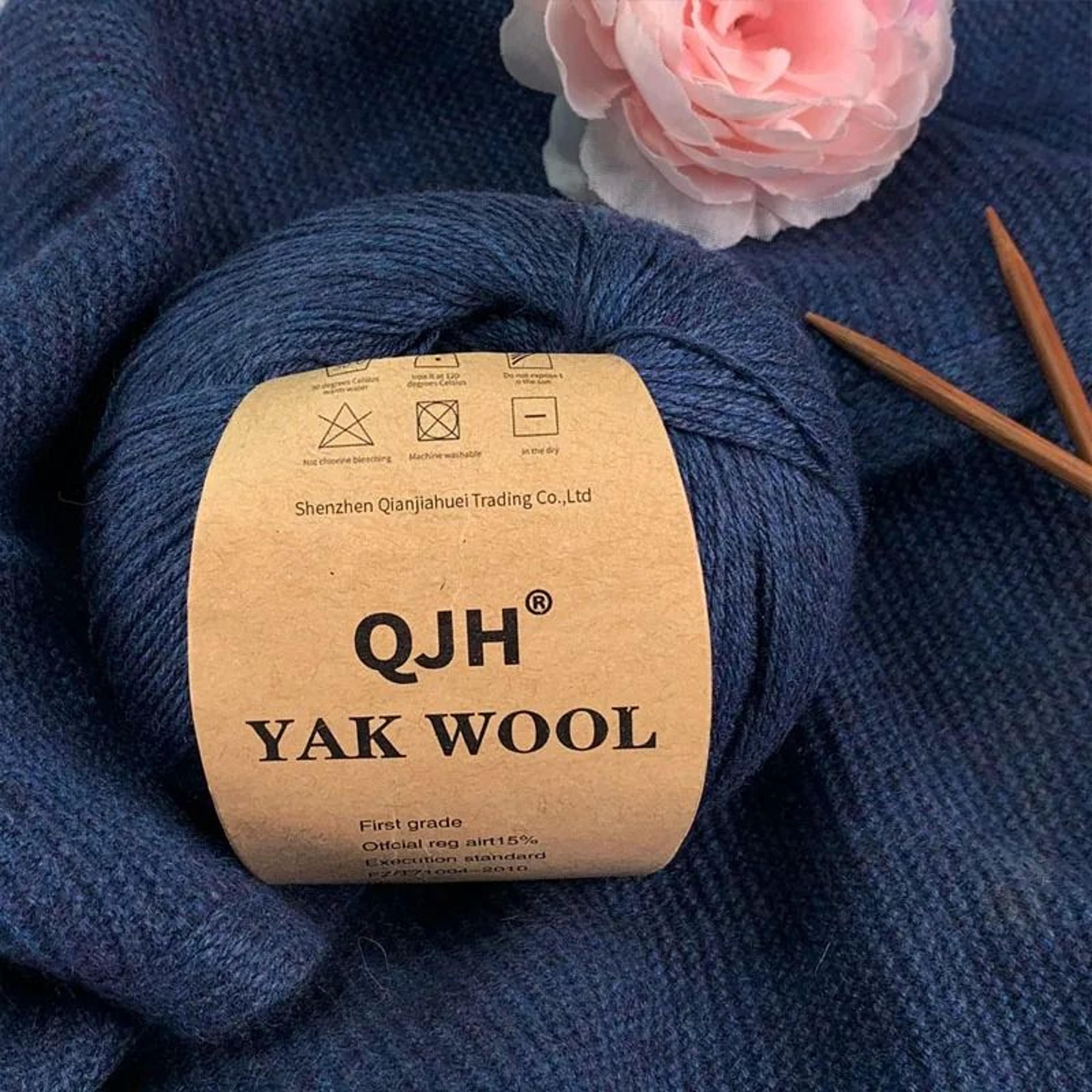 QJH 10pcs Set Natural Yak Wool Yarn Soft AntiPilling Thread For Knitting Sweaters And Scarves 3