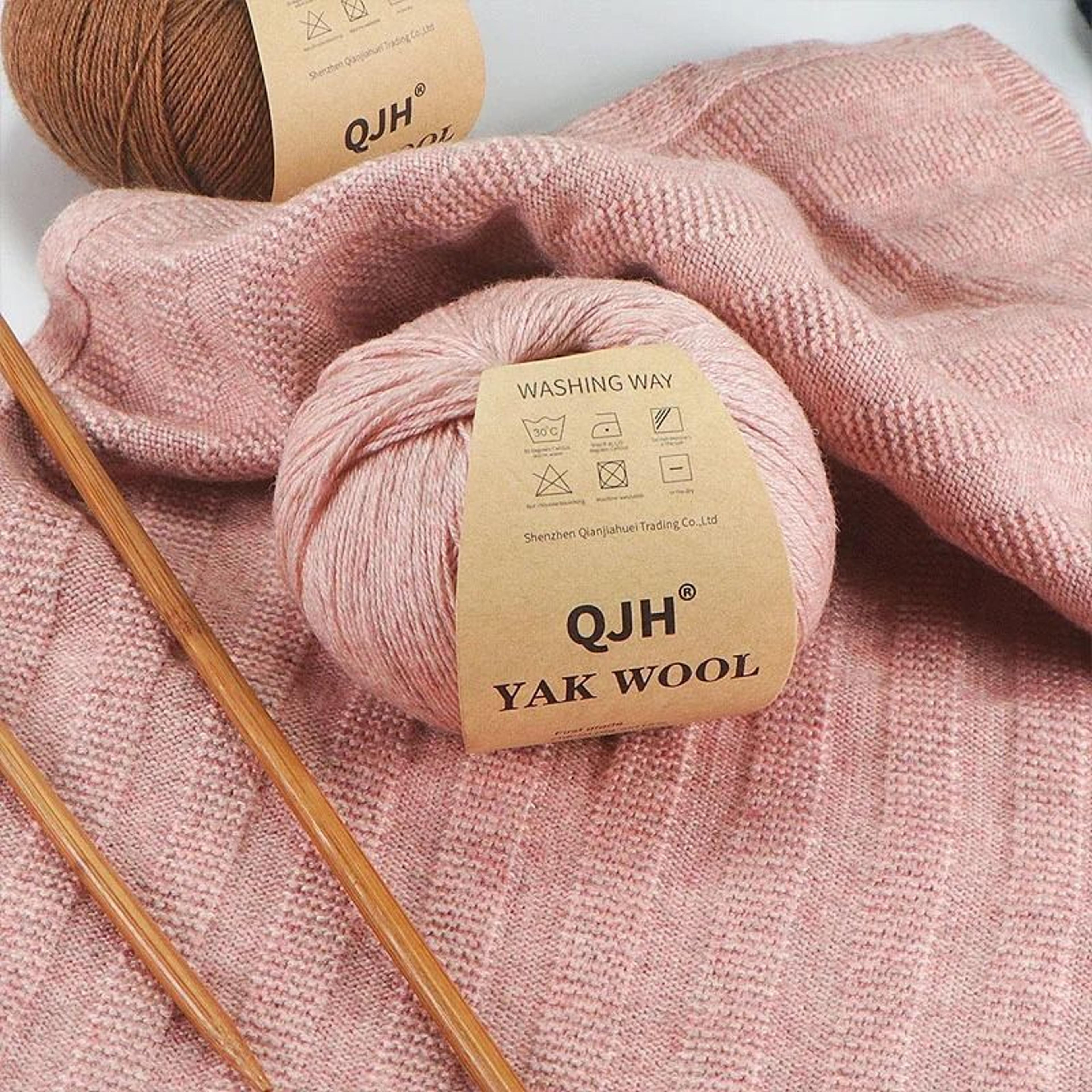QJH 10pcs Set Natural Yak Wool Yarn Soft AntiPilling Thread For Knitting Sweaters And Scarves 4