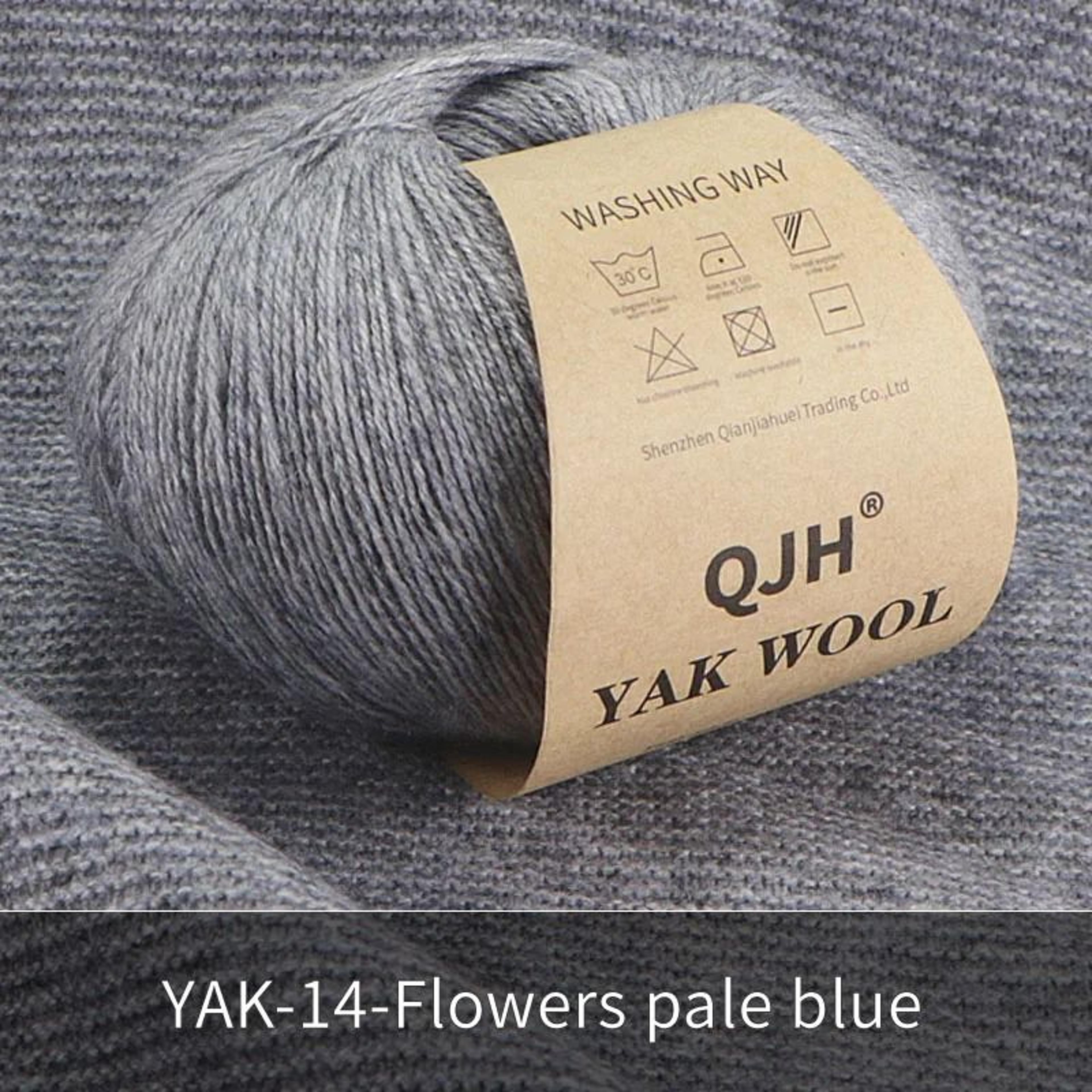 QJH 10pcs Set Natural Yak Wool Yarn Soft AntiPilling Thread For Knitting Sweaters And Scarves 18