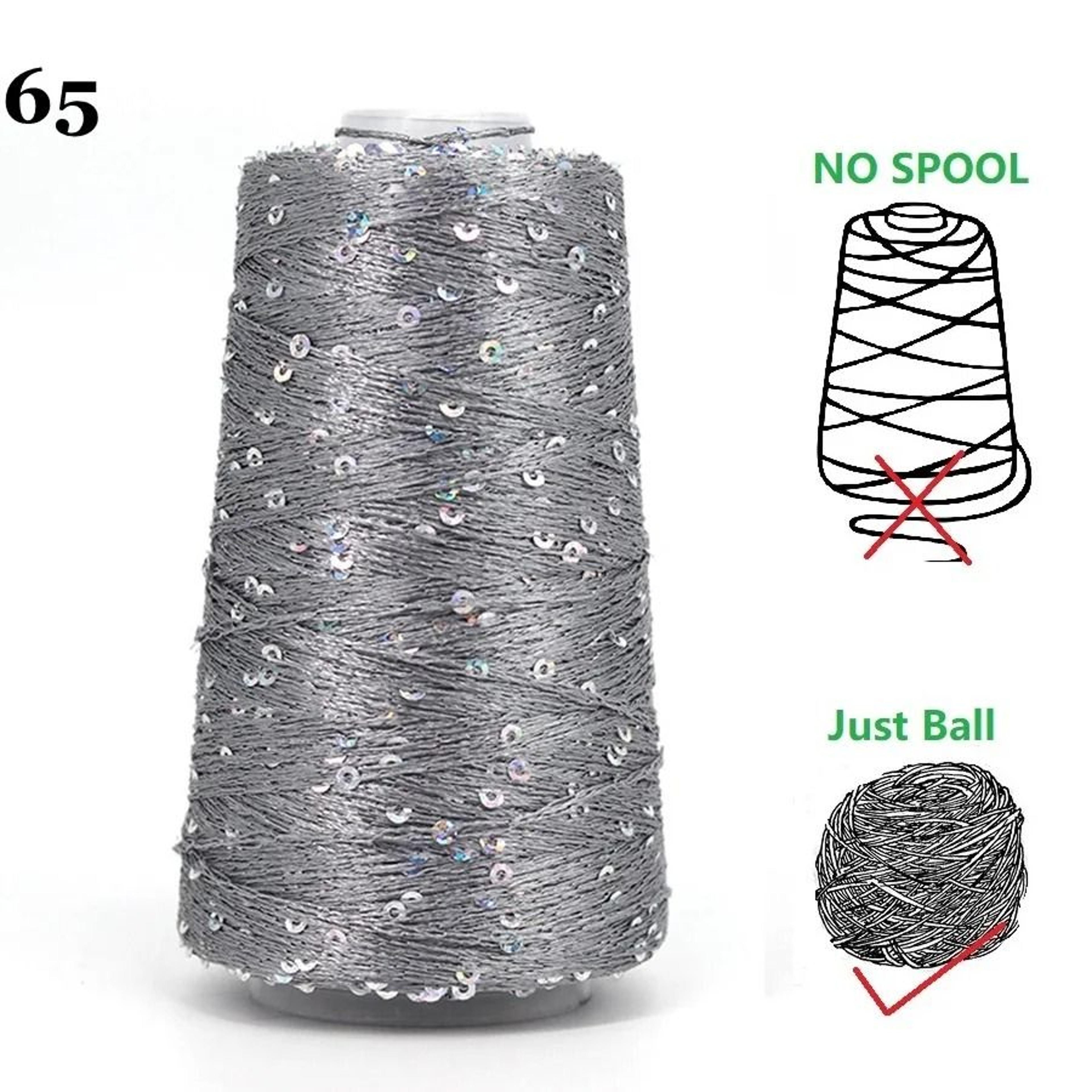 50g 140M Sequins Cotton Yarn 6mm3mm Special Glitter Match Thread For DIY Crochet Dolls And Knitting 3