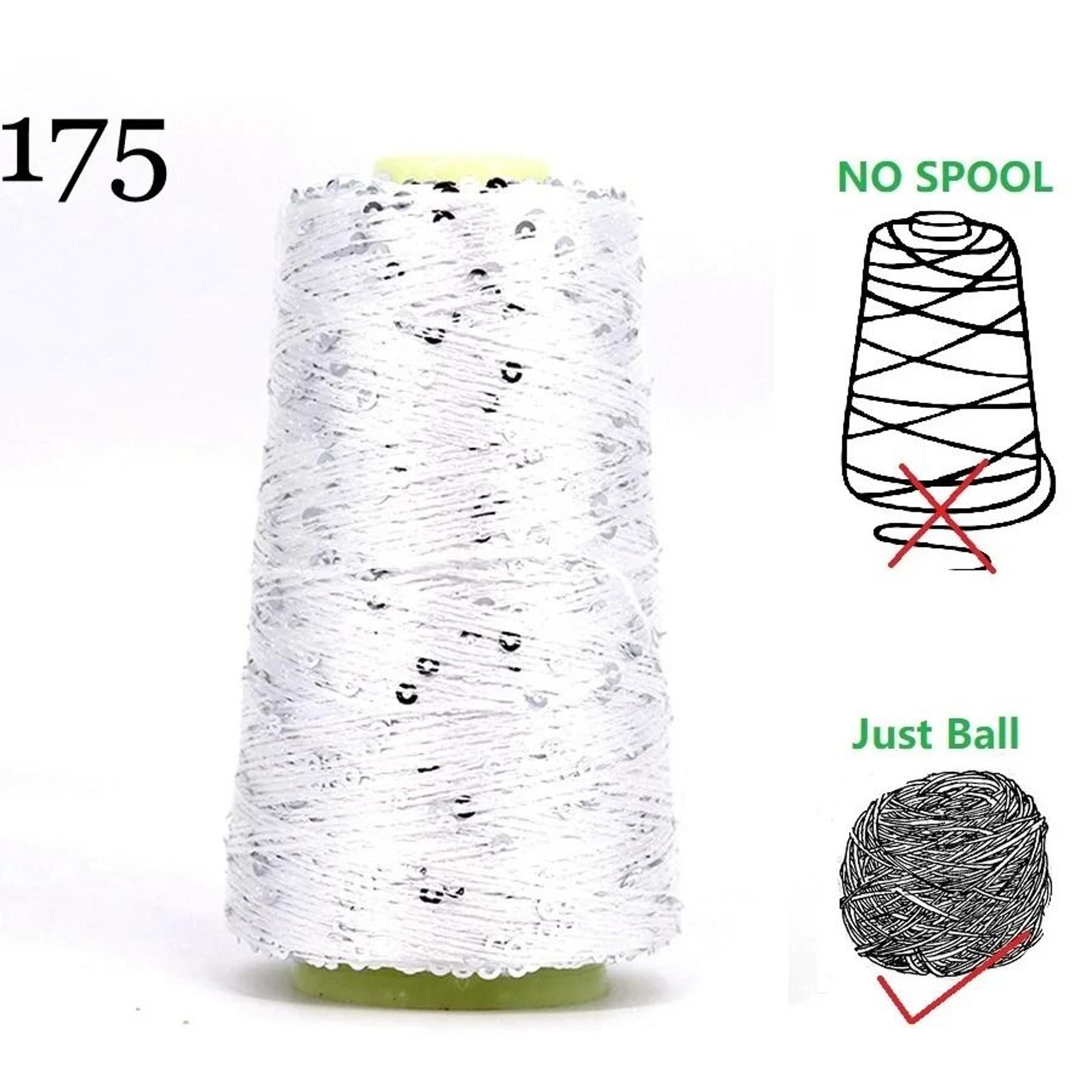 50g 140M Sequins Cotton Yarn 6mm3mm Special Glitter Match Thread For DIY Crochet Dolls And Knitting 8