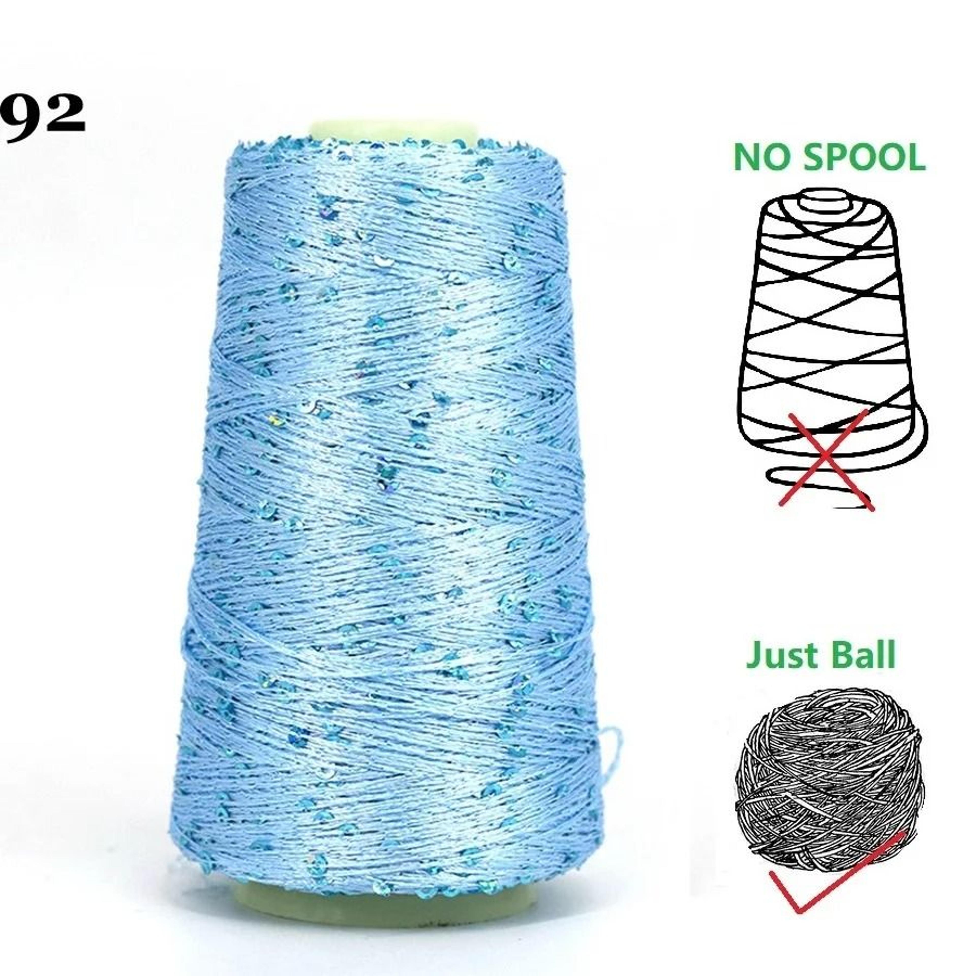 50g 140M Sequins Cotton Yarn 6mm3mm Special Glitter Match Thread For DIY Crochet Dolls And Knitting 14