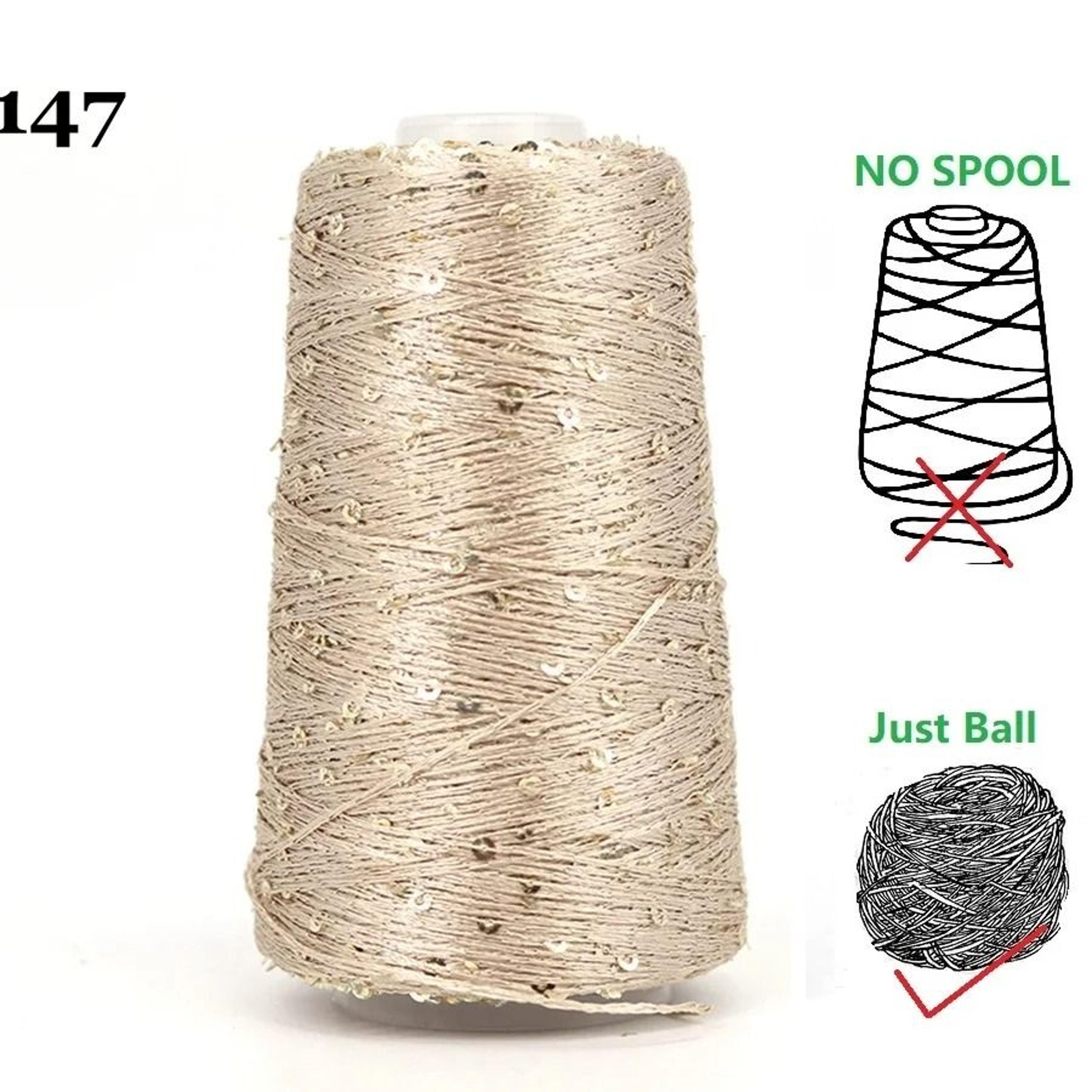 50g 140M Sequins Cotton Yarn 6mm3mm Special Glitter Match Thread For DIY Crochet Dolls And Knitting 16