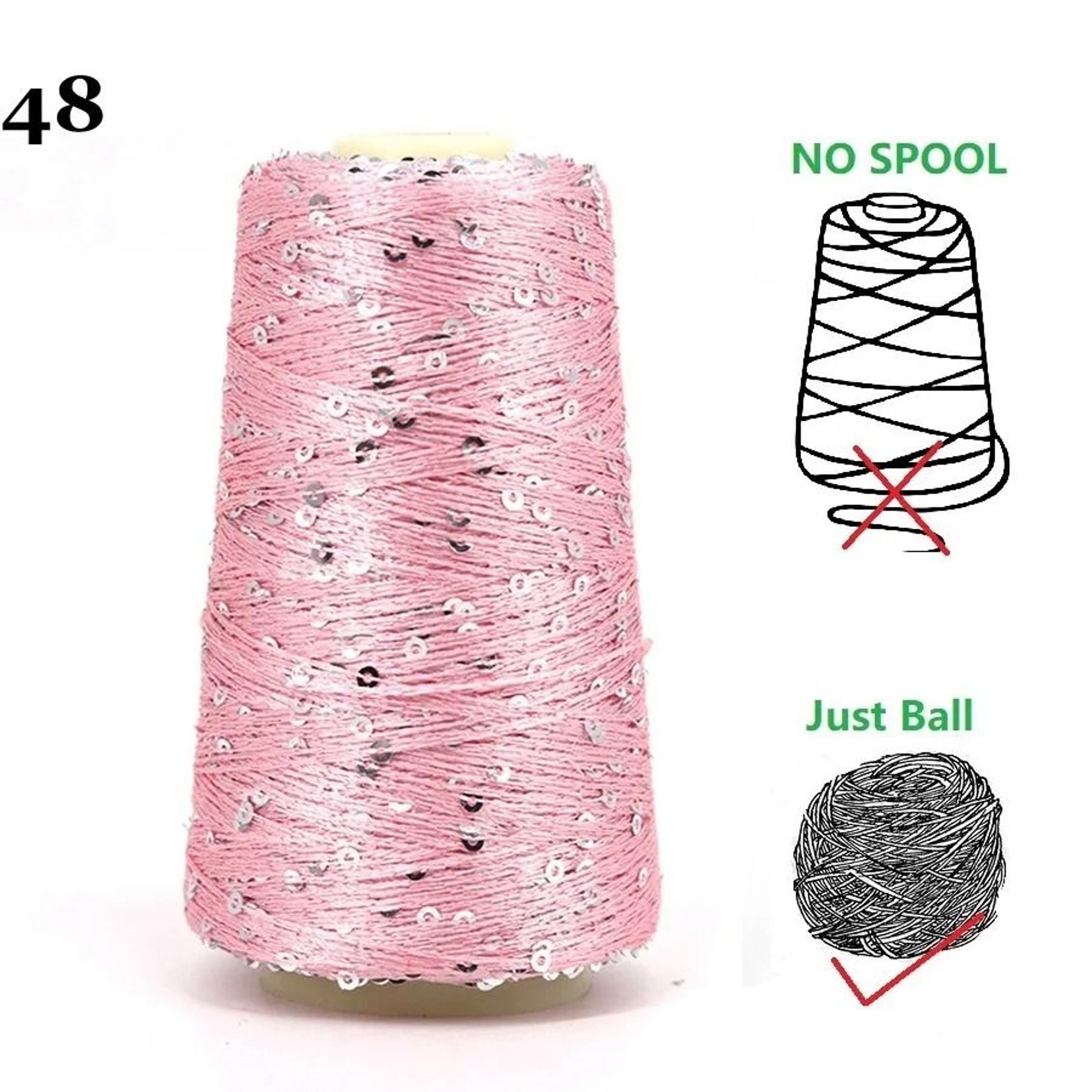 50g 140M Sequins Cotton Yarn 6mm3mm Special Glitter Match Thread For DIY Crochet Dolls And Knitting 29