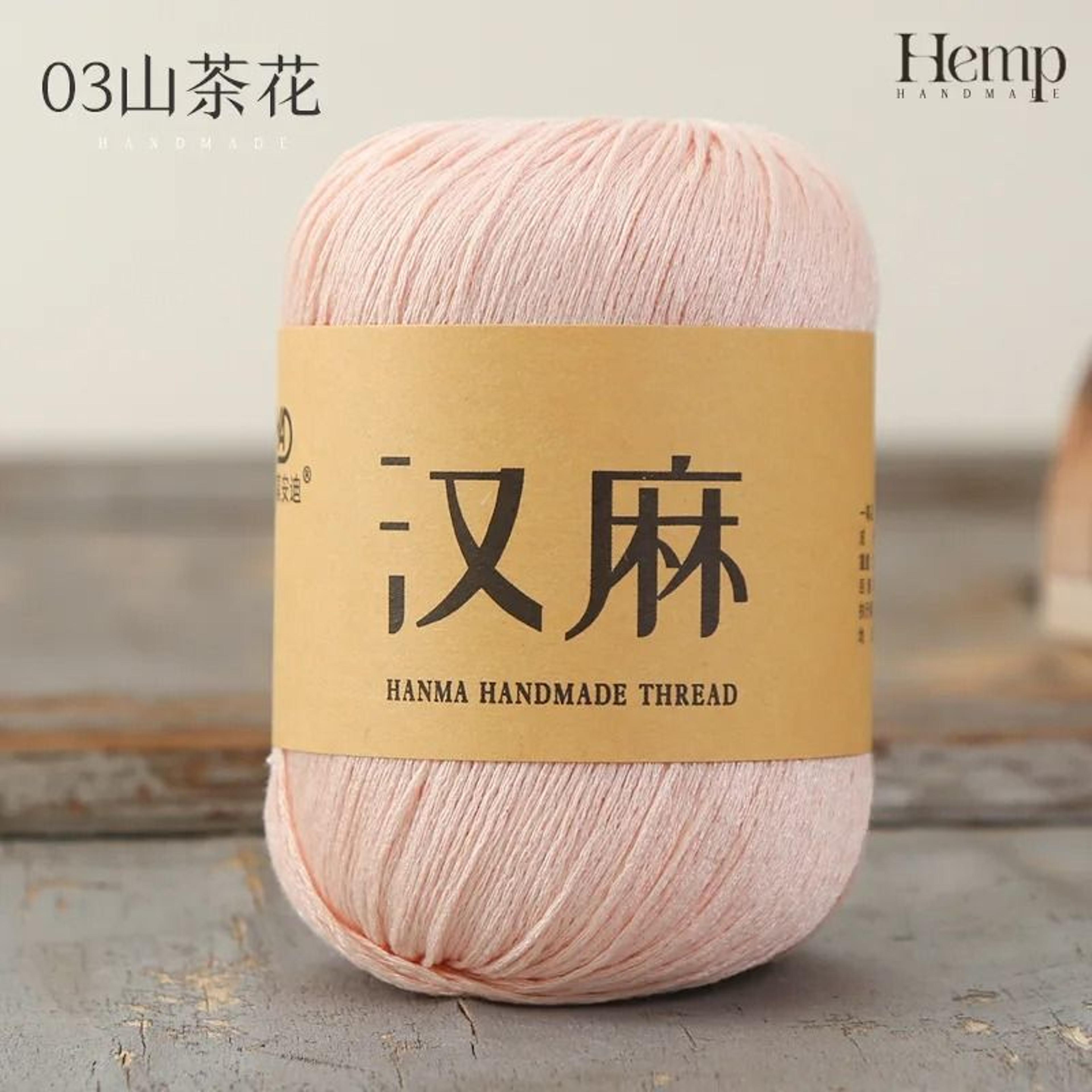 300g 6pcs Set Summer Hemp Silk Lace Yarn Breathable Linen Thread For DIY Hats And Summer Knitwear 9