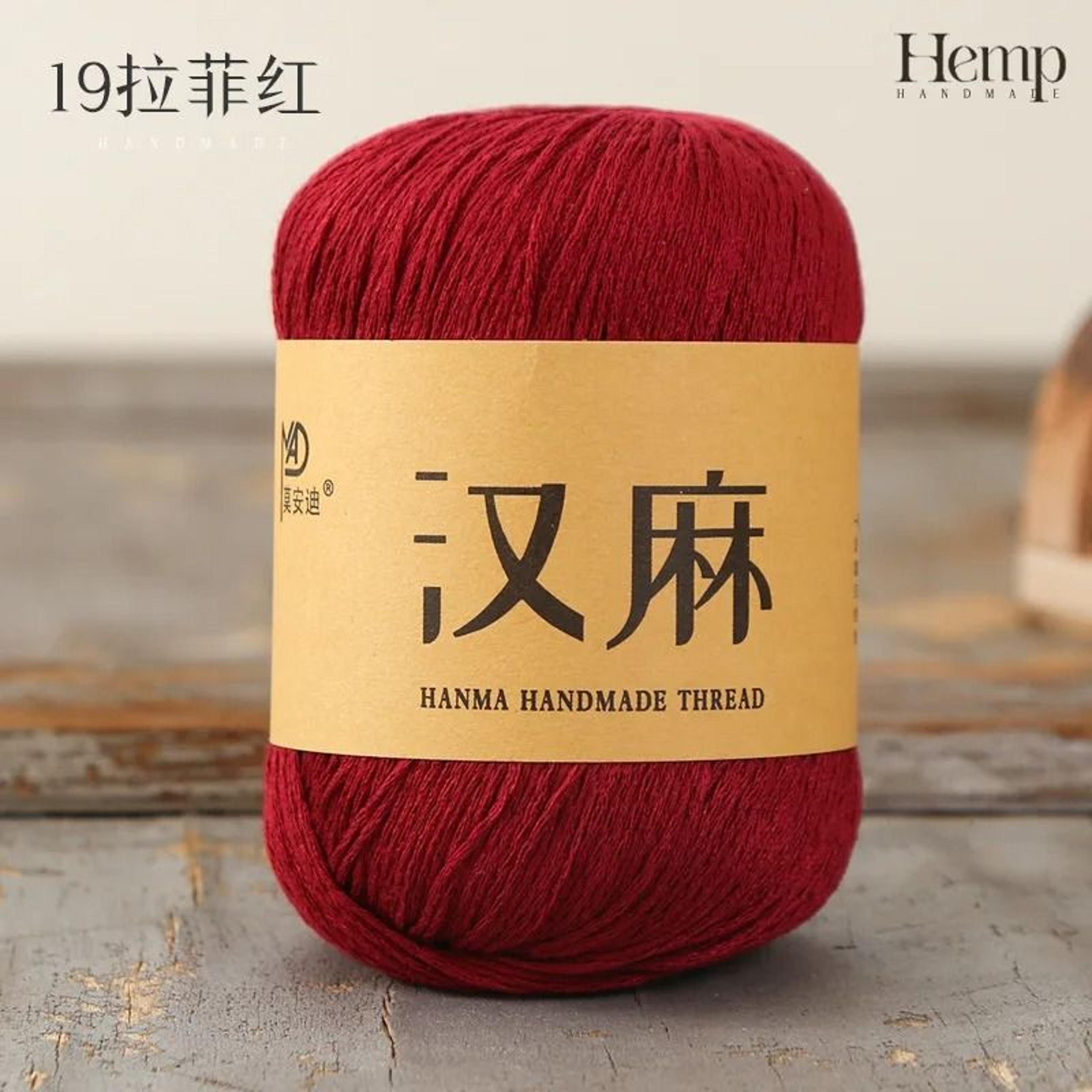 300g 6pcs Set Summer Hemp Silk Lace Yarn Breathable Linen Thread For DIY Hats And Summer Knitwear 24