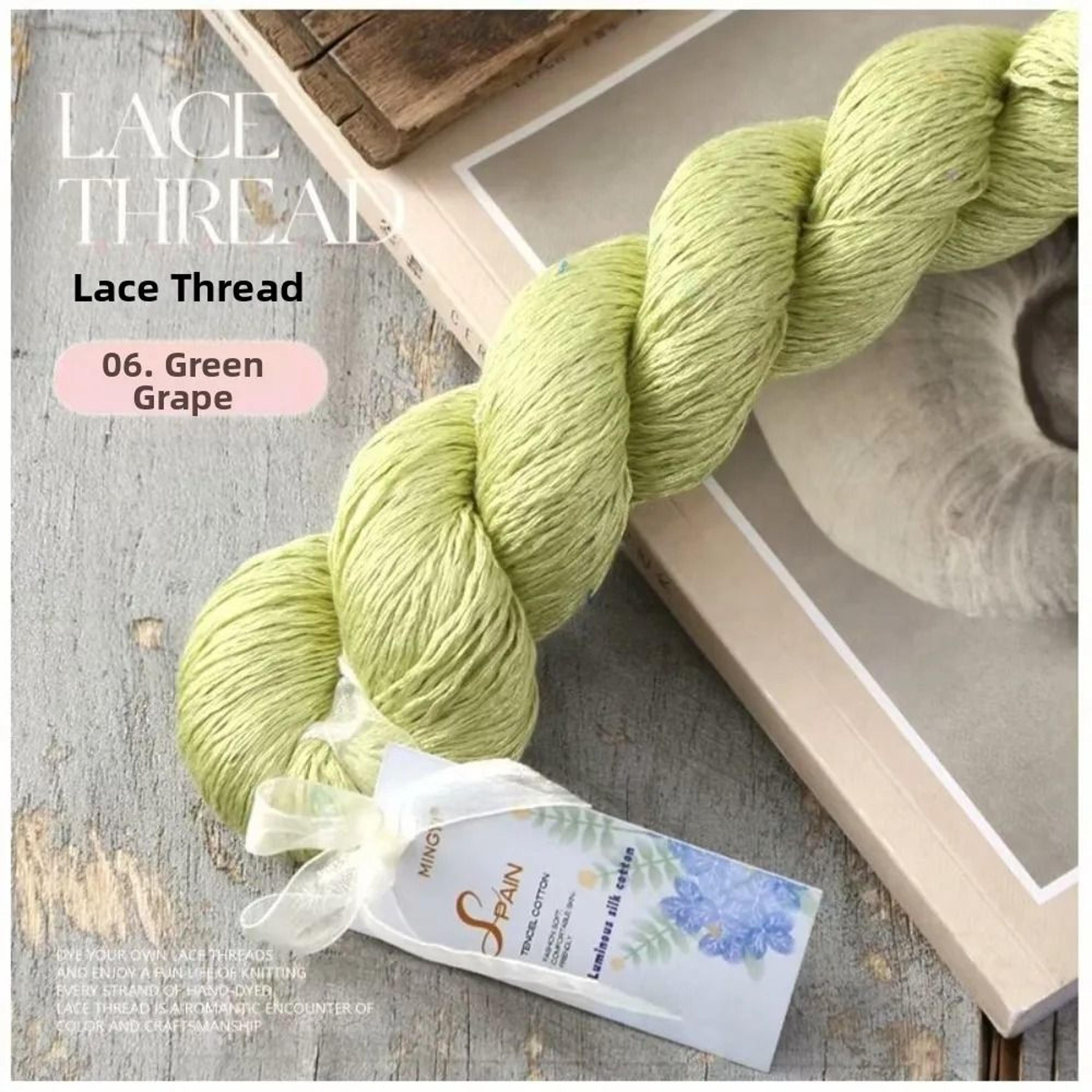 100g Tencel SilkLike Sequins Cotton Yarn Soft Lace Thread For Summer Crochet Scarves Tops And DIY C 11