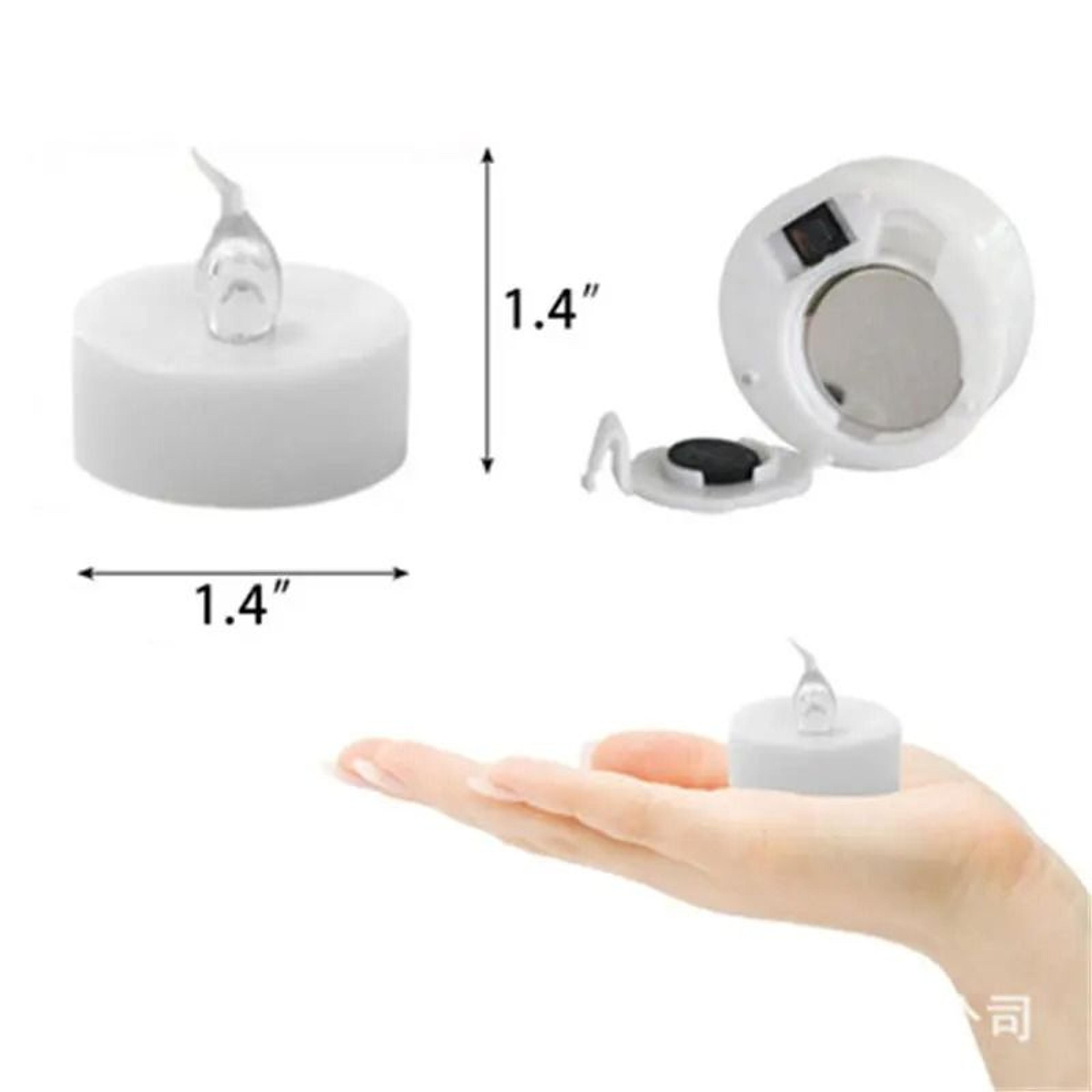 3 6 Or 12 Pcs Remote Control White Flameless LED Tealight Candles Yellow Flickering Light Set For P 5
