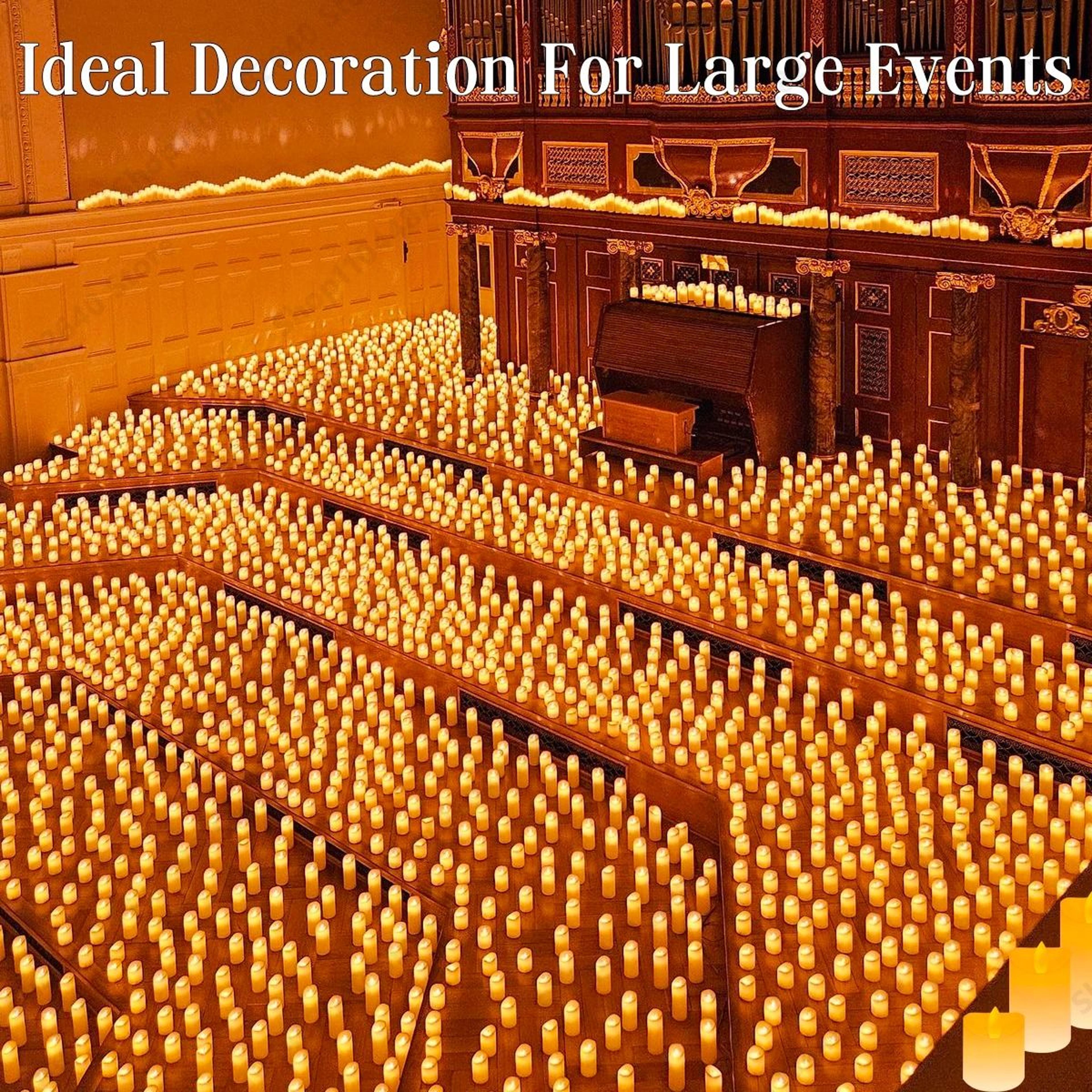 9 To 72 Pcs Flameless LED Candles Dancing Flame Flickering Battery Operated Candle Set 4