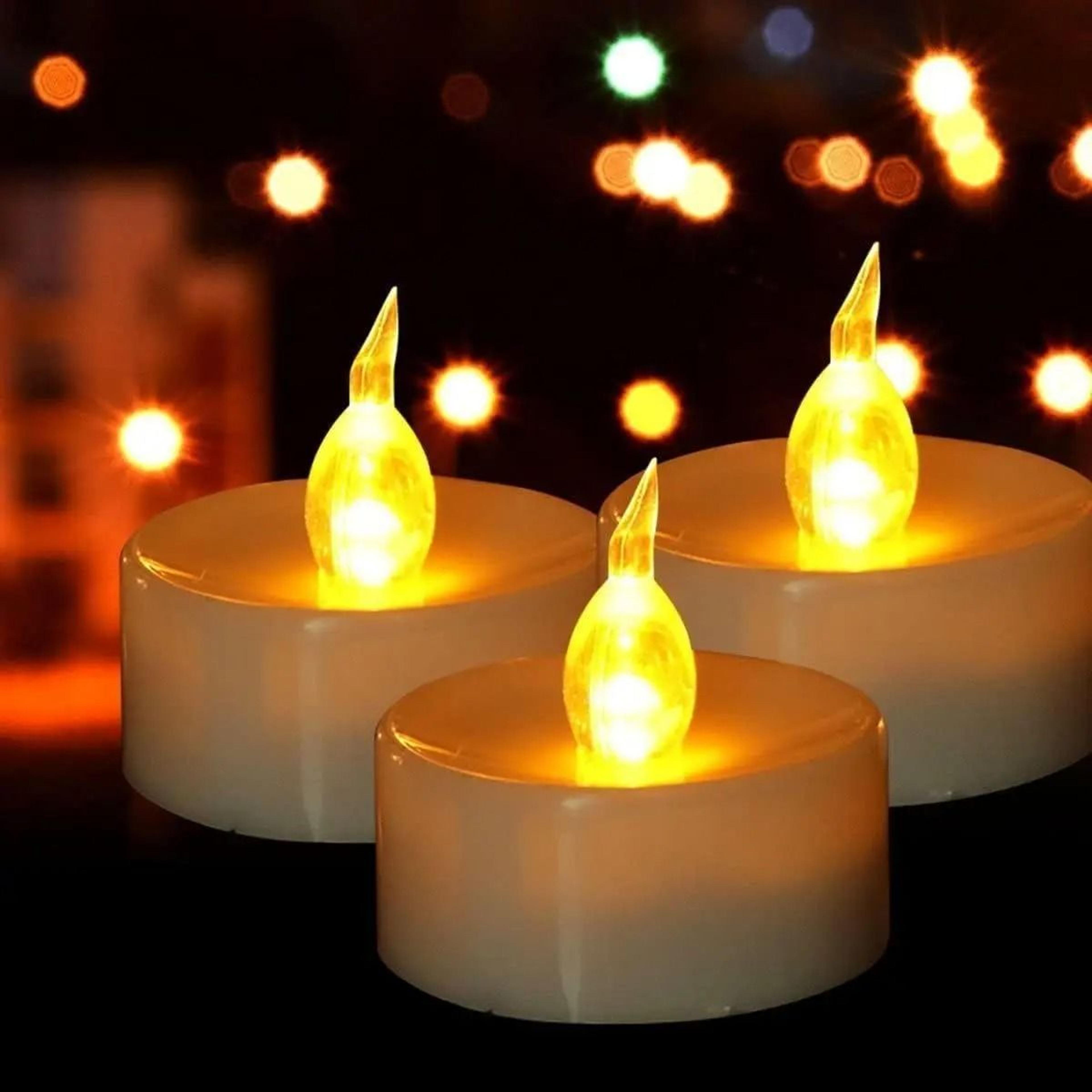 Flameless LED Electronic Candle With Realistic Dropping Wax Detail For Halloween Christmas Wedding  1