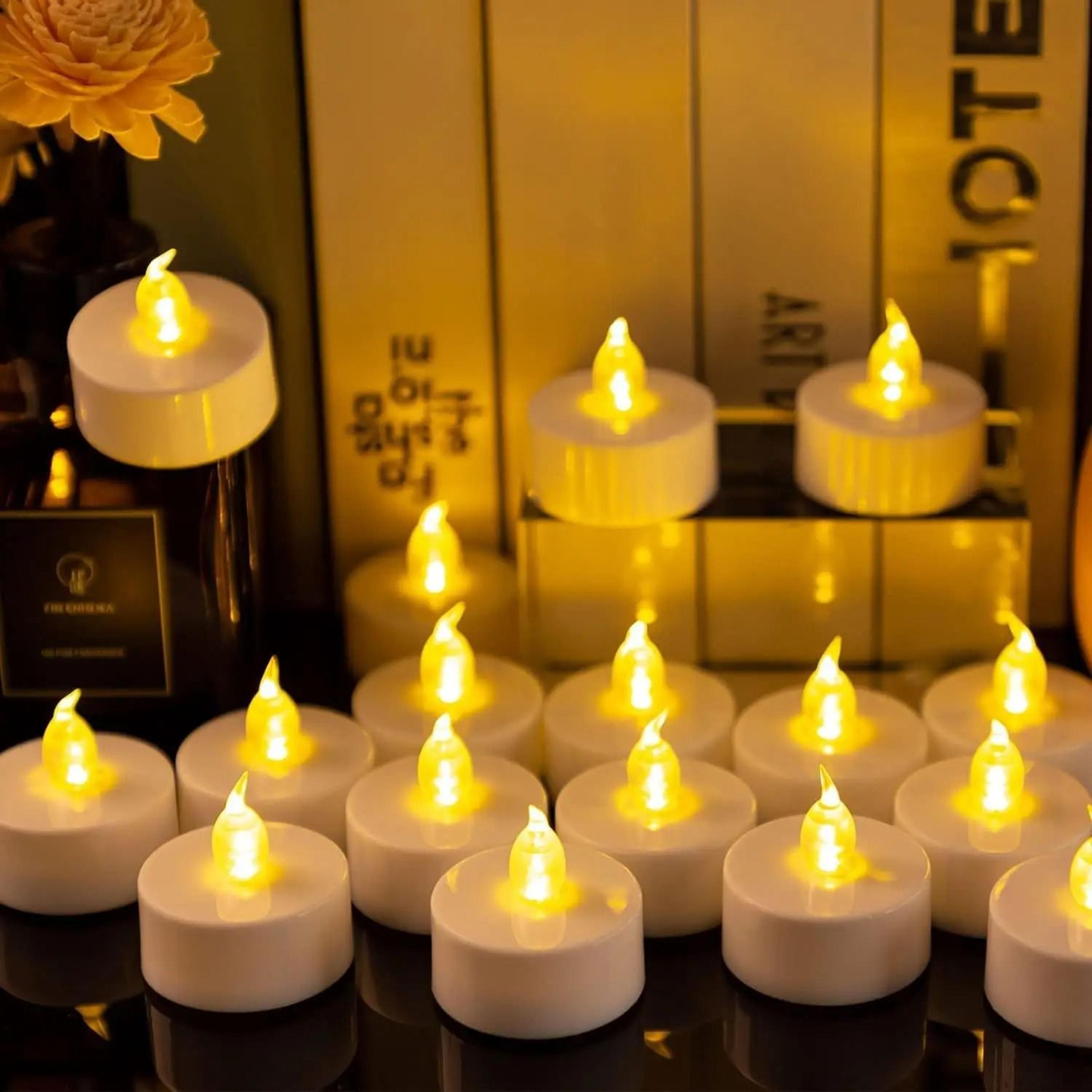 Flameless LED Electronic Candle With Realistic Dropping Wax Detail For Halloween Christmas Wedding  2