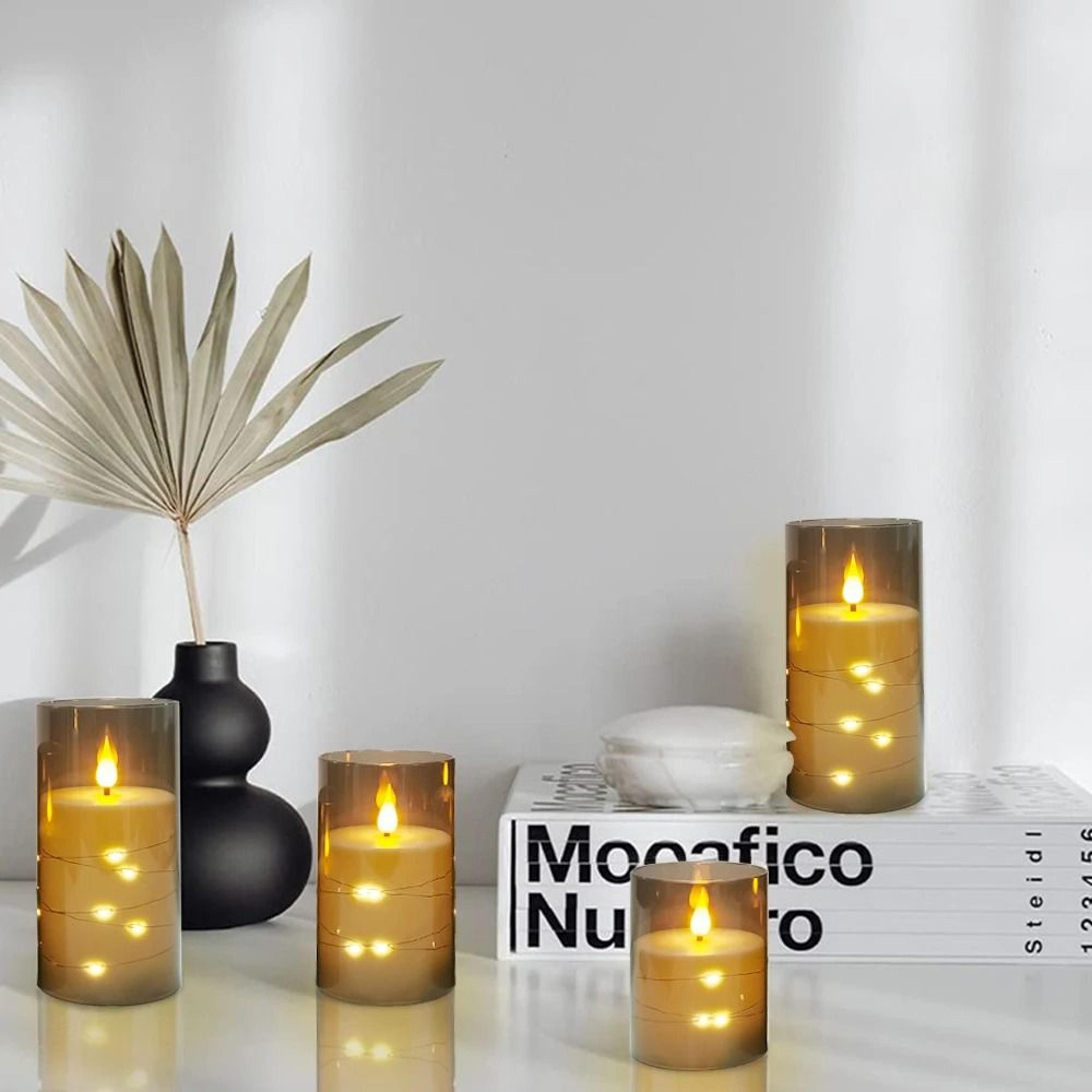 Flameless LED Candles With Remote Control Timers Battery Flickering Lights For Room Wedding Decor 1
