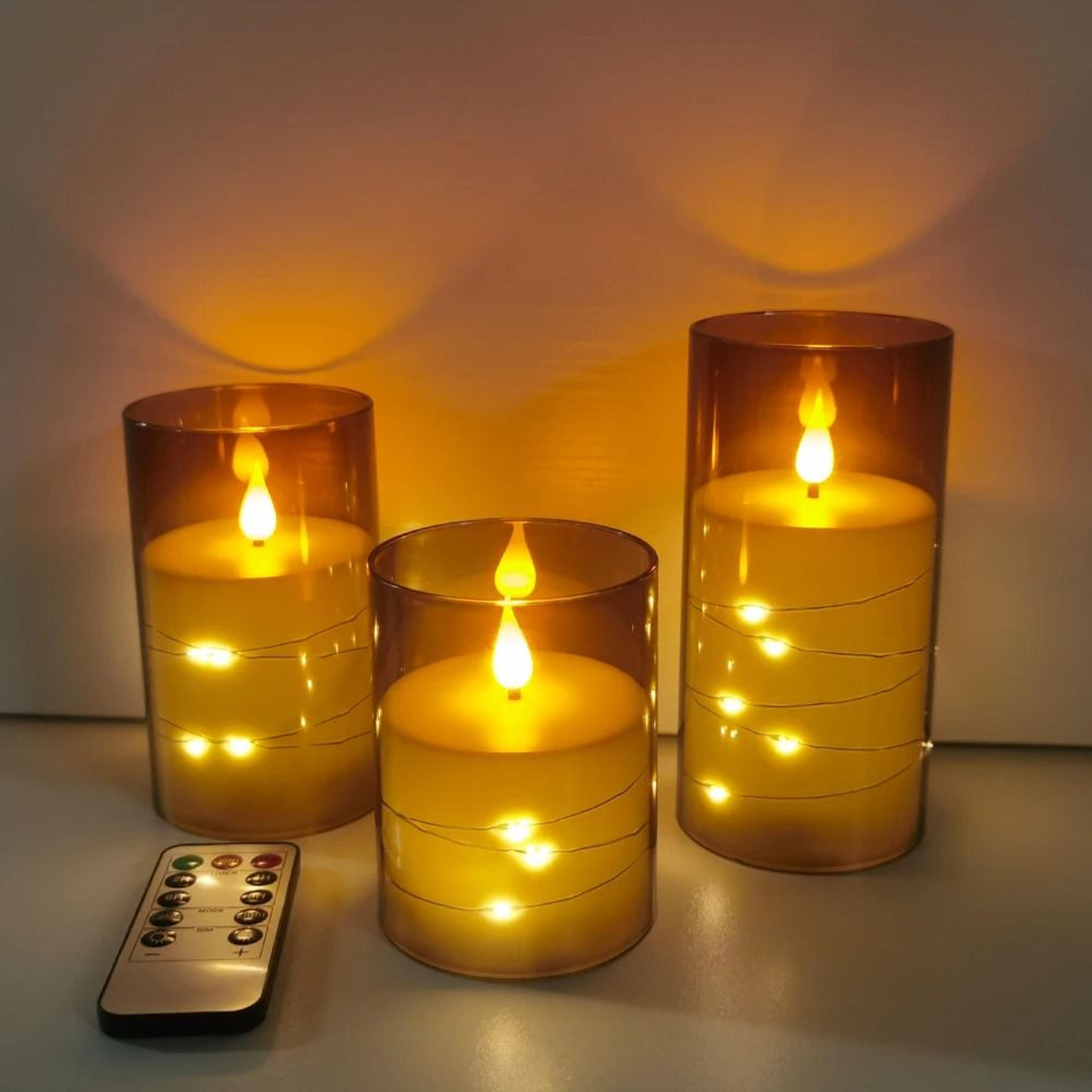 Flameless LED Candles With Remote Control Timers Battery Flickering Lights For Room Wedding Decor 7