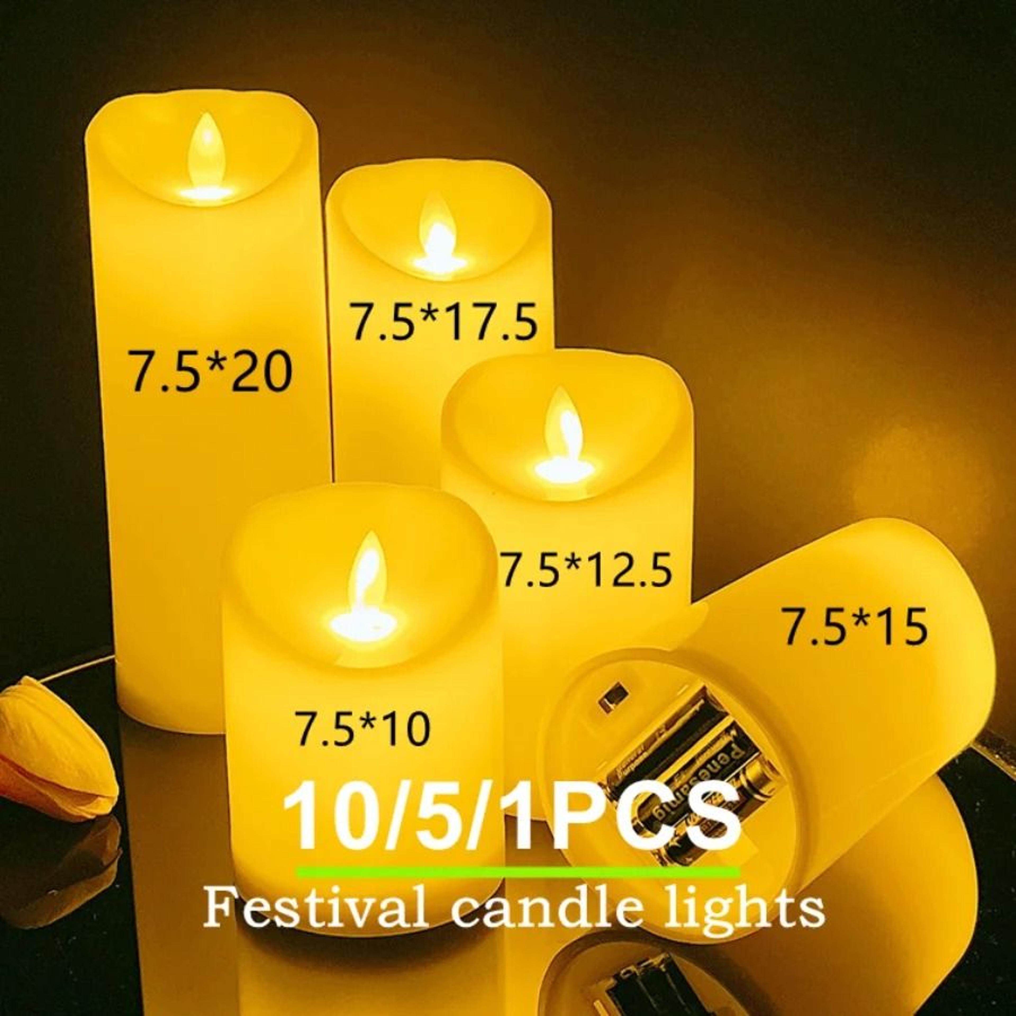1 To 10 Pcs Flameless LED Tea Light Candles Battery Flickering Lights For Christmas Wedding Party D 0