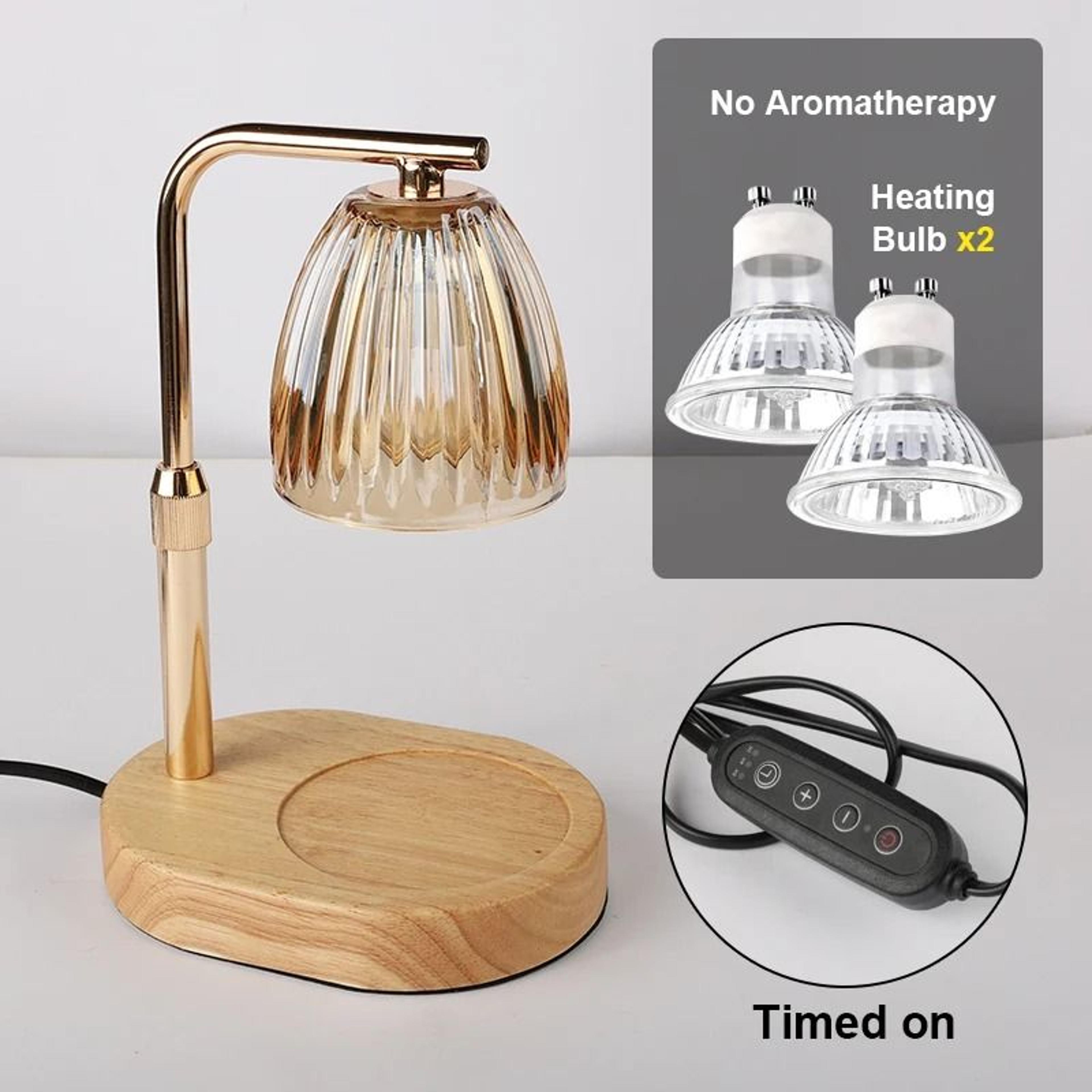 50W Glass Candle Warmer Lamp With Timer  Dimmable Control Cozy Electric Melting Light For Bedroom D 14