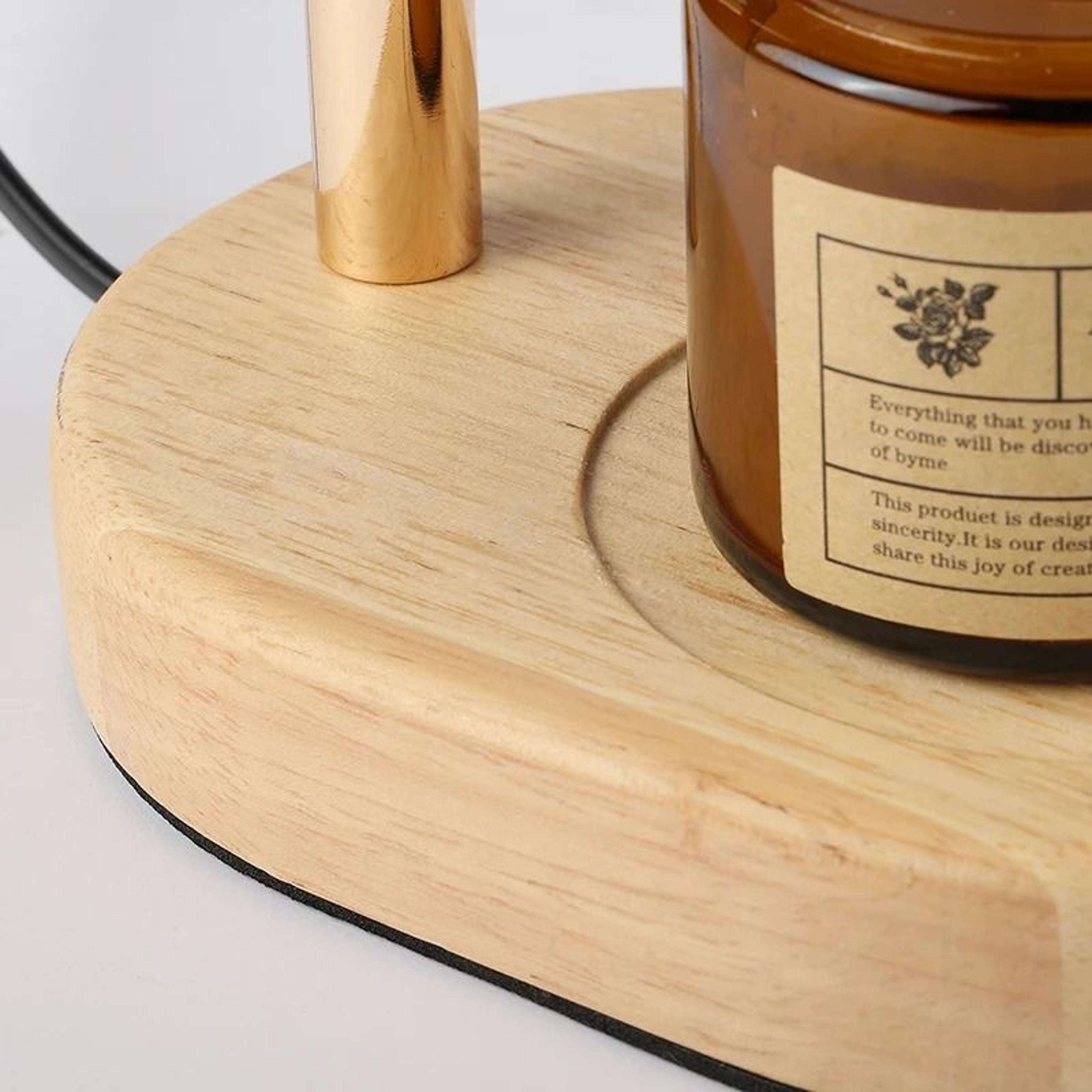 50W Glass Candle Warmer Lamp With Timer  Dimmable Control Cozy Electric Melting Light For Bedroom D 3