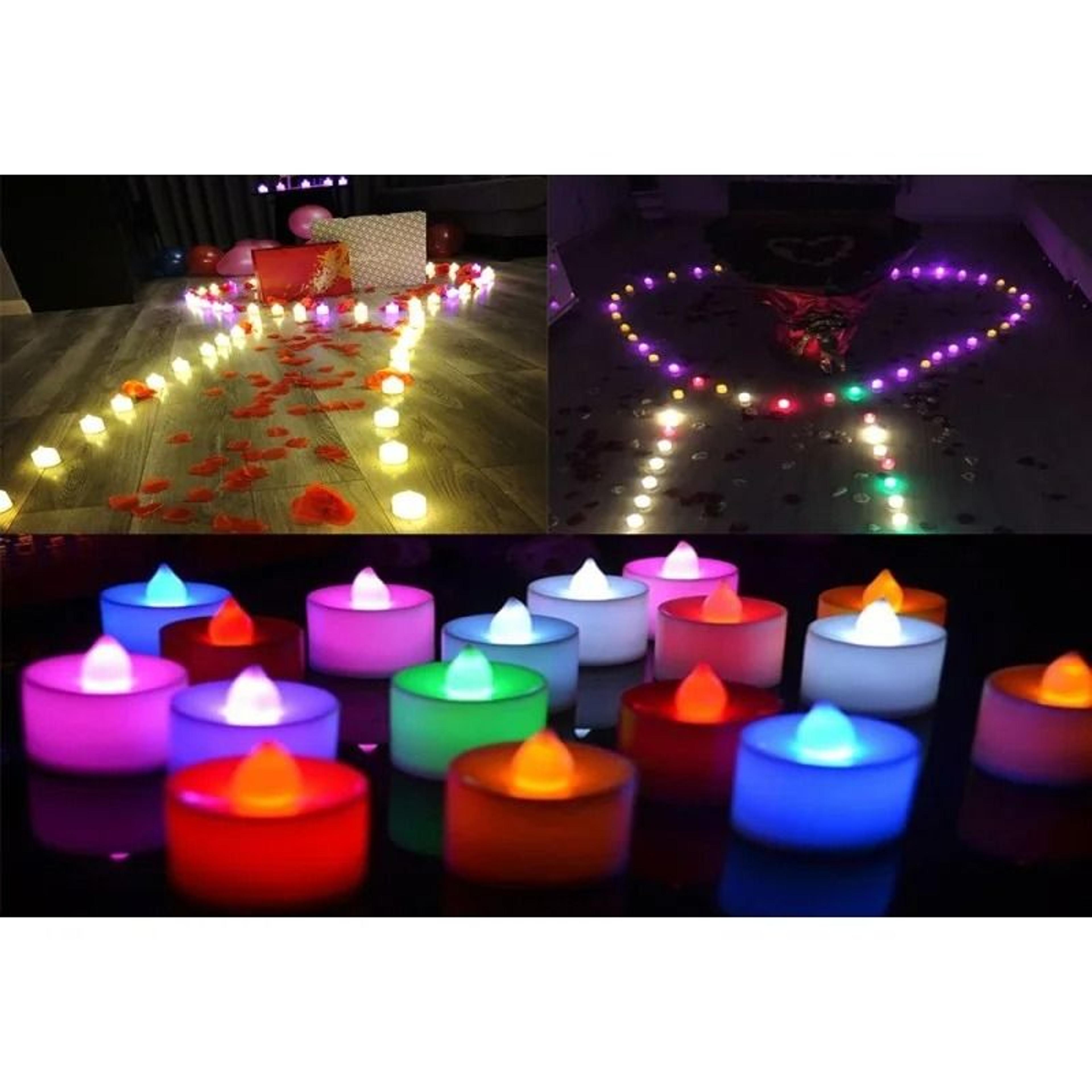 Flameless LED Creative Wishing Tea Light Candles Warm White Flickering Lights For Halloween Christm 3