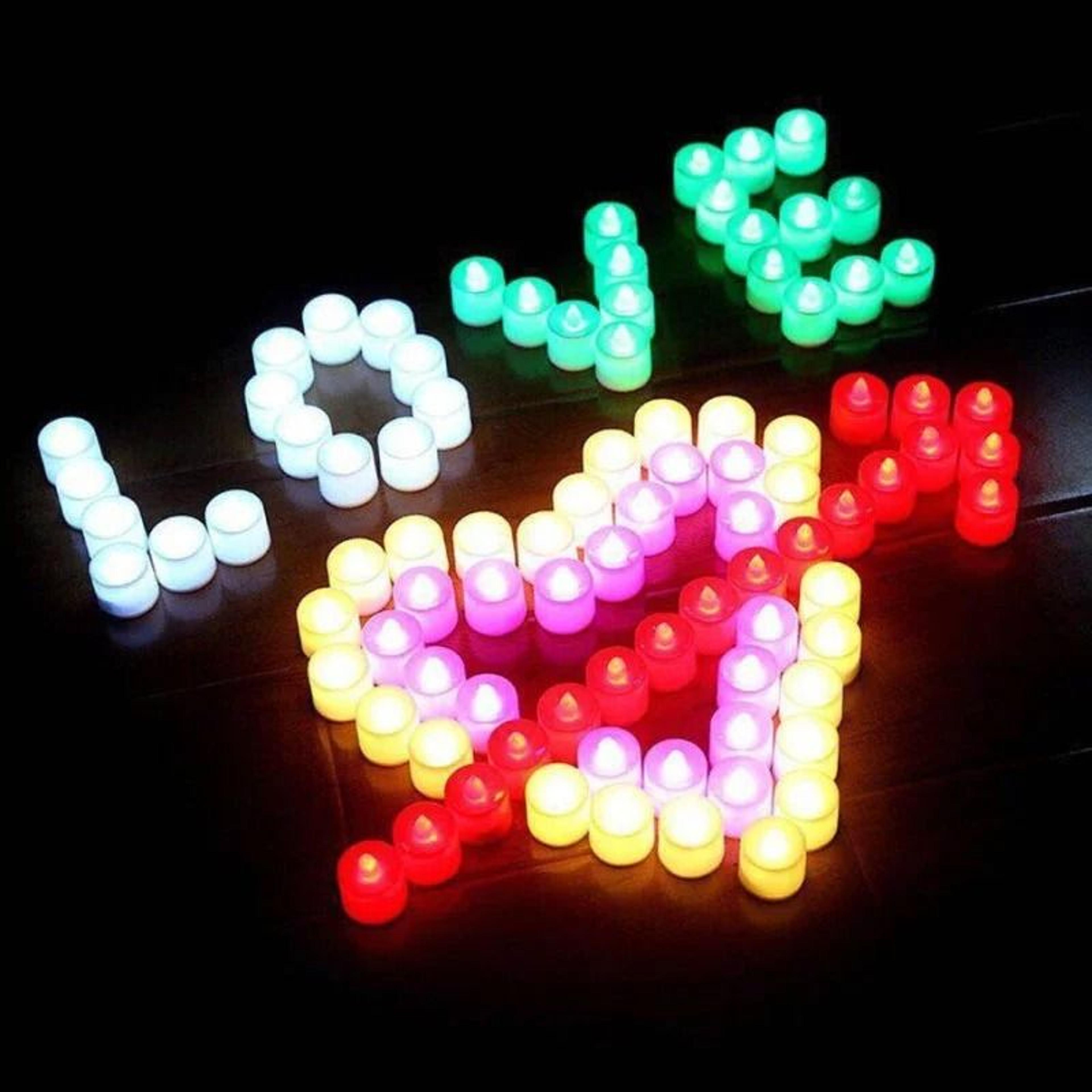 Flameless LED Creative Wishing Tea Light Candles Warm White Flickering Lights For Halloween Christm 5