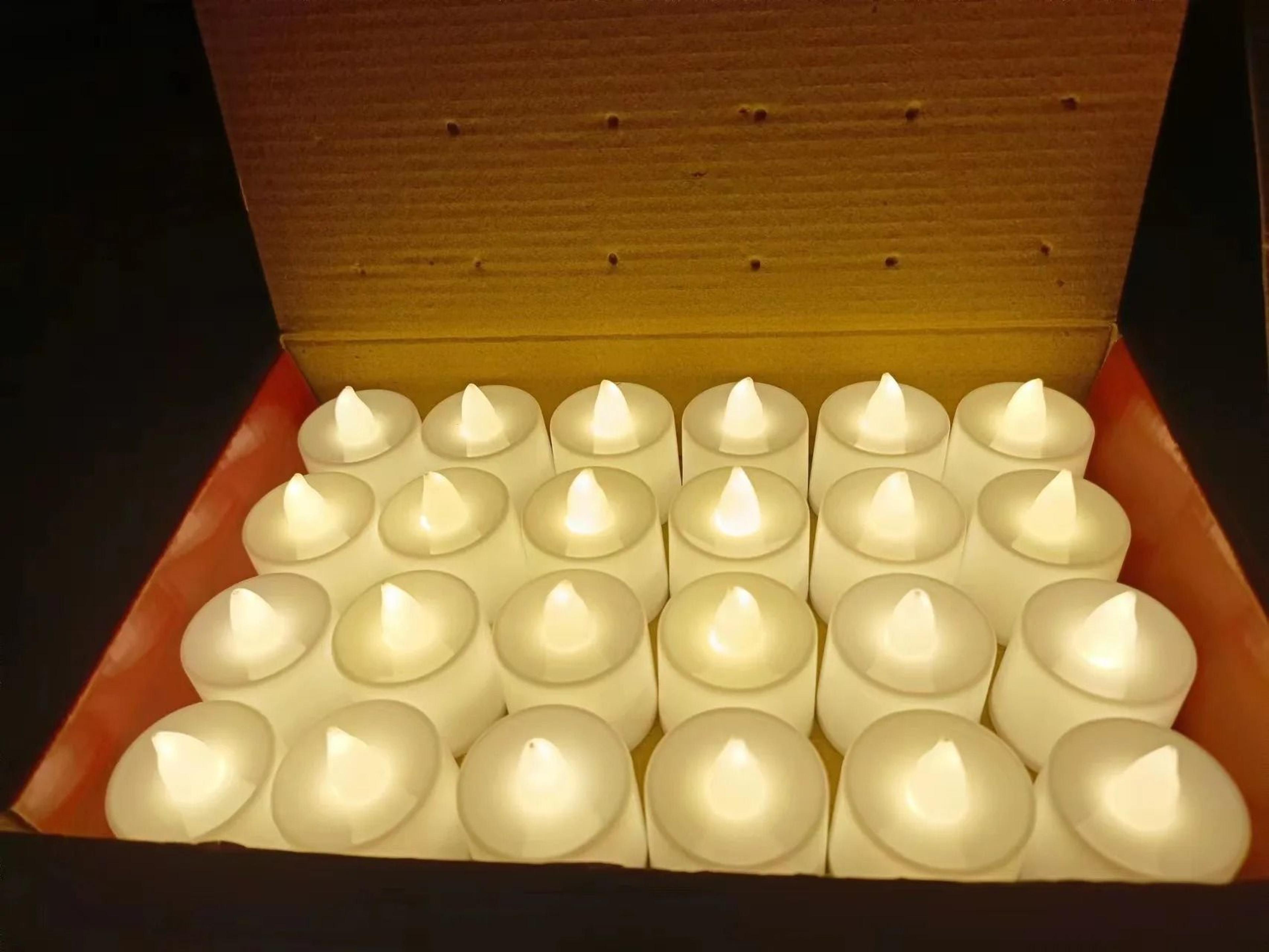 Flameless LED Creative Wishing Tea Light Candles Warm White Flickering Lights For Halloween Christm 6